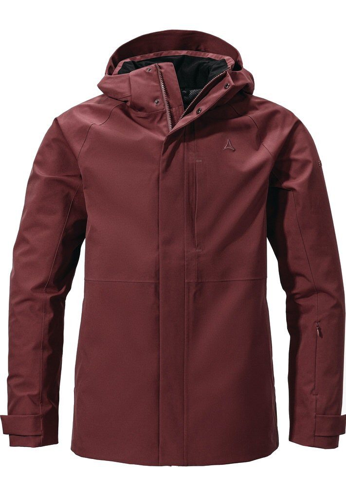 Winterjacke ZipIn Toledo (wasserdicht, winddicht, atmungsaktiv) weinrot Herren