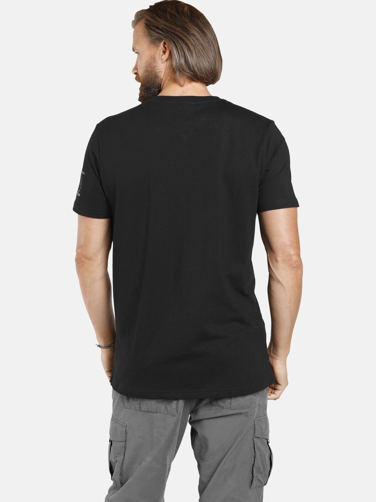 Jan Vanderstorm T-Shirt PAALE mit T-Shirt Serafinokragen
