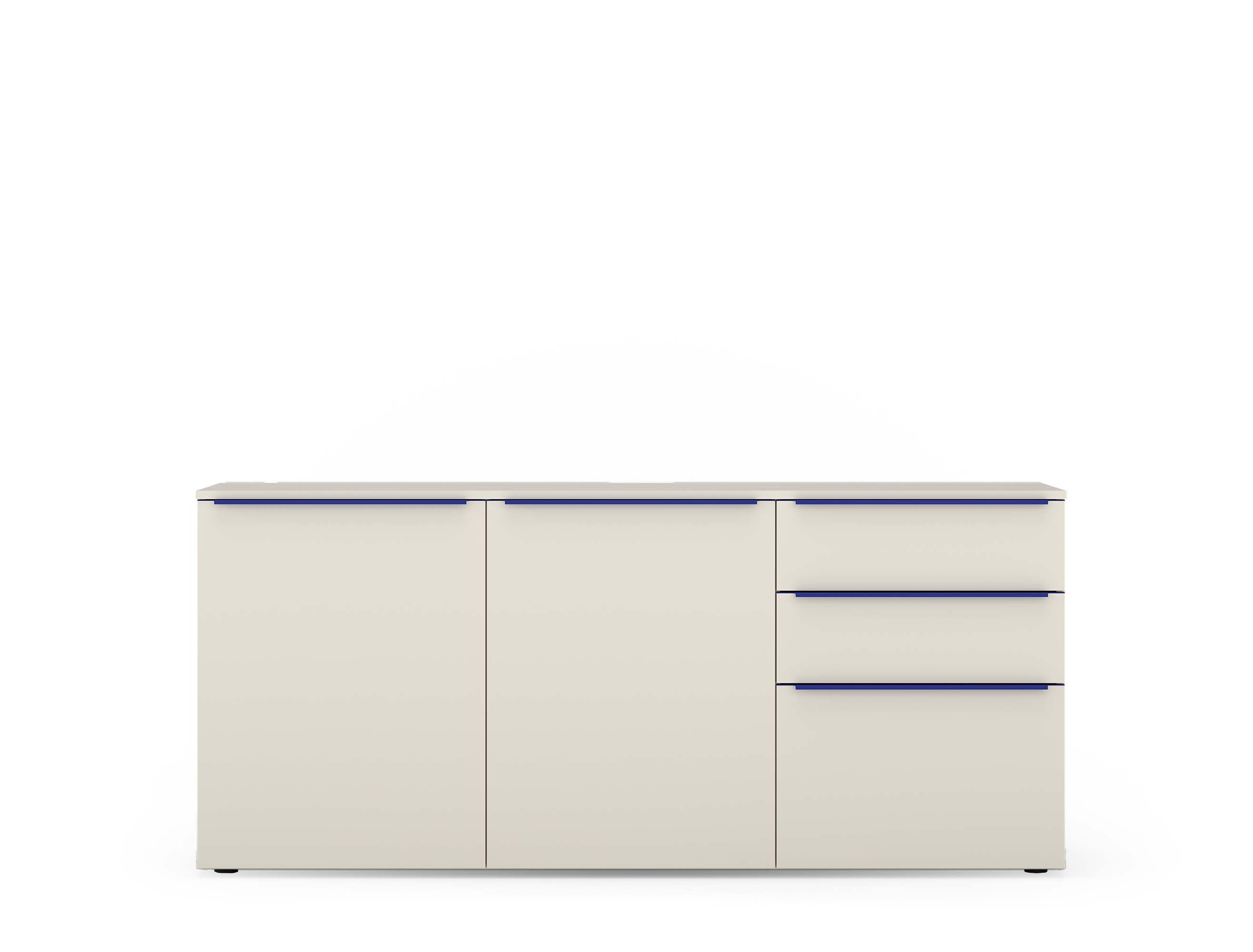TOM TAILOR HOME Sideboard COLOR PUZZLE Medium Cabinet 07 – 3 Türen, 1 Schublade, Breite 1650 mm – Stauraum mit dem besonderen Farbkick