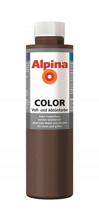 Alpina Vollton- und Abtönfarbe Alpina Choco Brown 750 ml choco brown seidenmatt