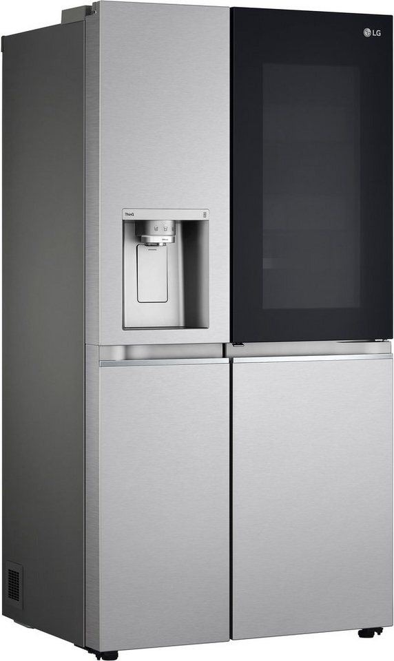 LG Side-by-Side GSXV91BSAE, 179 cm hoch, 91,3 cm breit, InstaView™,  DoorCooling+™ (viel schneller und gleichmäßiger Kühlen)