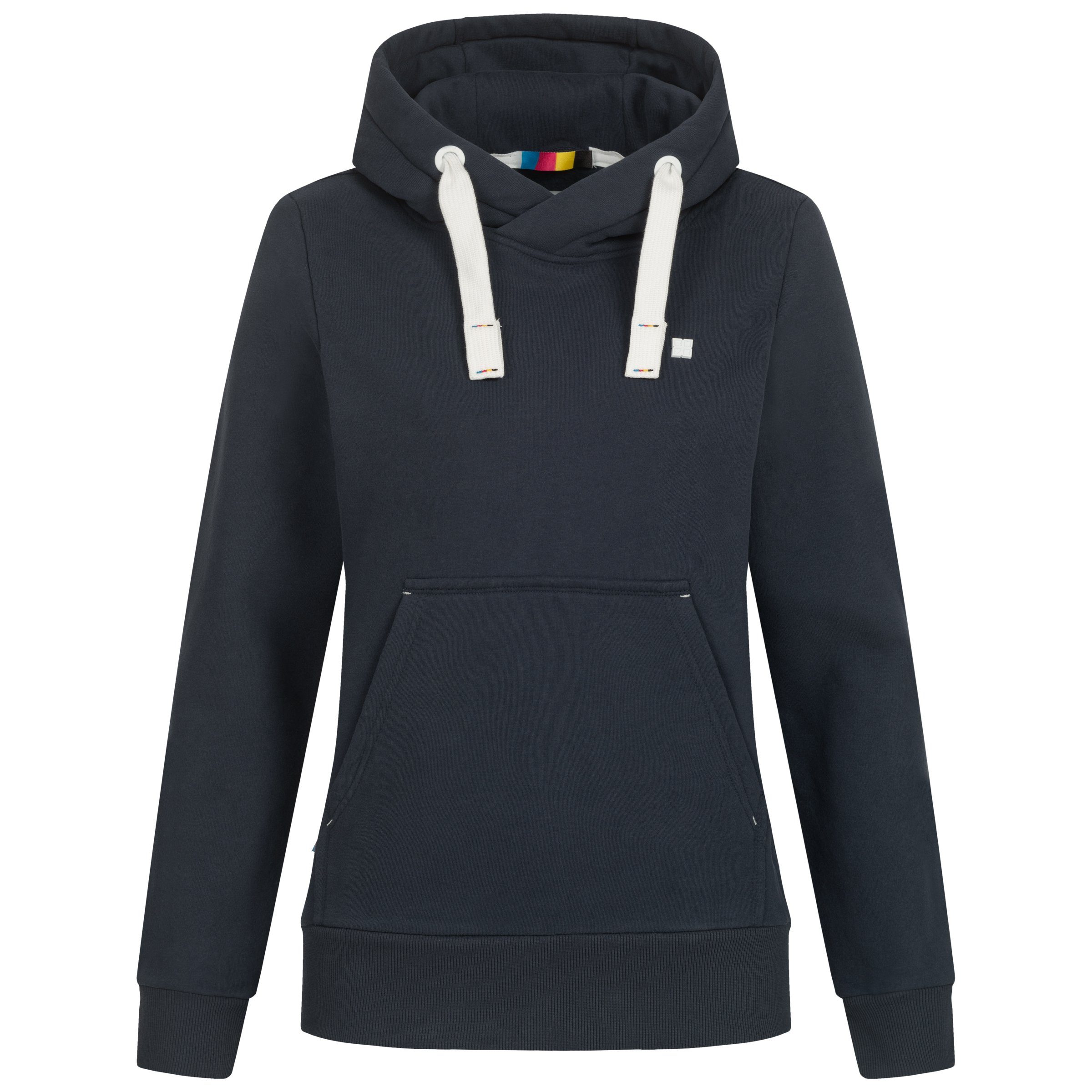 DEPROC Active Kapuzensweatshirt HildaCMYK II WOMEN weiche Fleecejacke mit Kängurutasche