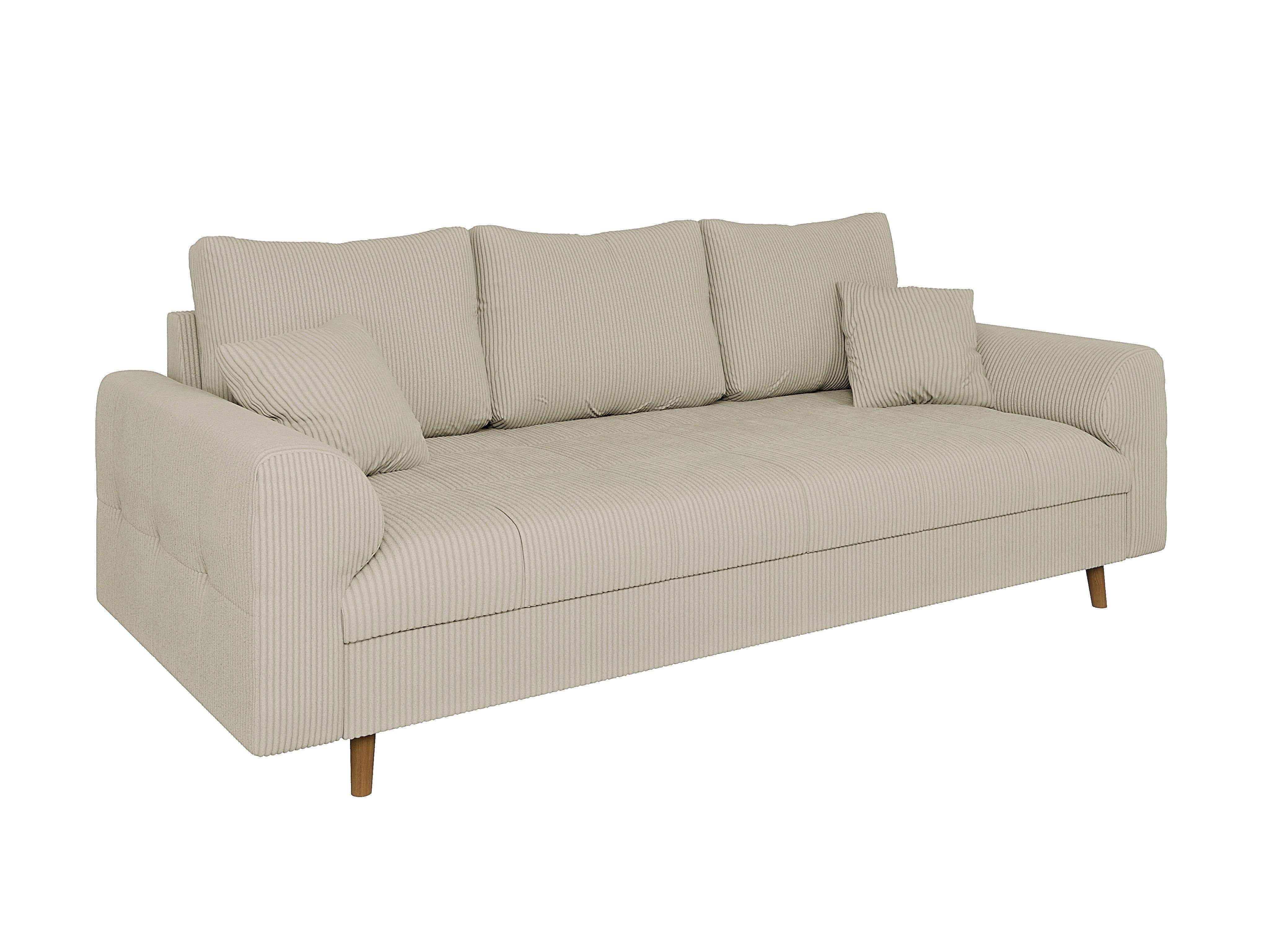 S-Style Möbel 3-Sitzer Sofa Zara mit Holzfüßen im skandinavischen Stil aus günstig online kaufen