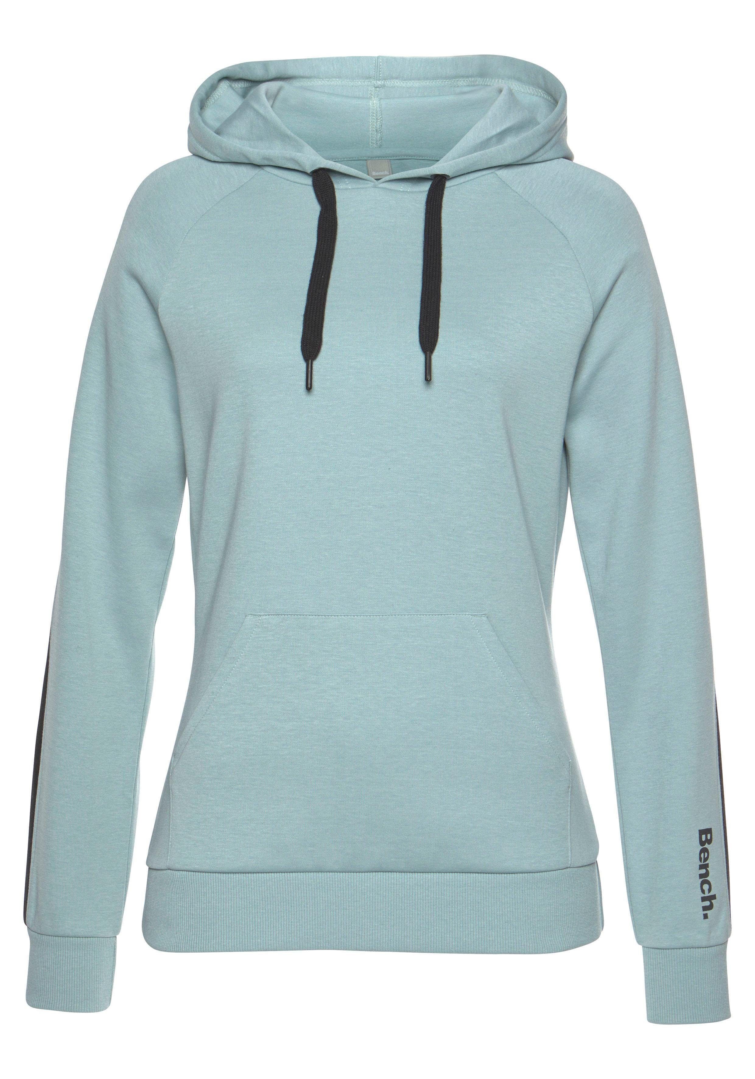 Bench. Loungewear Kapuzensweatshirt mit Seitenstreifen und günstig online kaufen