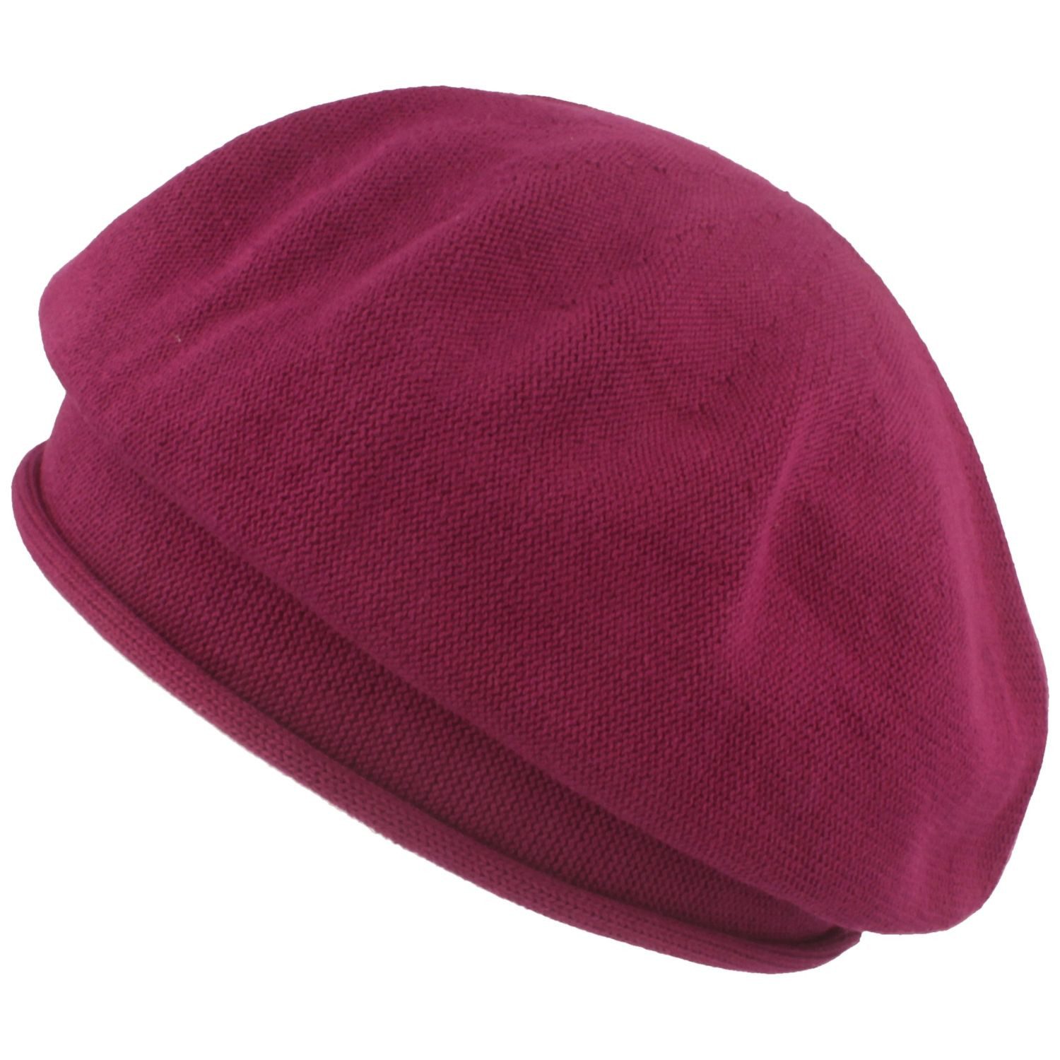 Kopka Baskenmütze Unifarbene Baumwoll Stegbasken Mütze