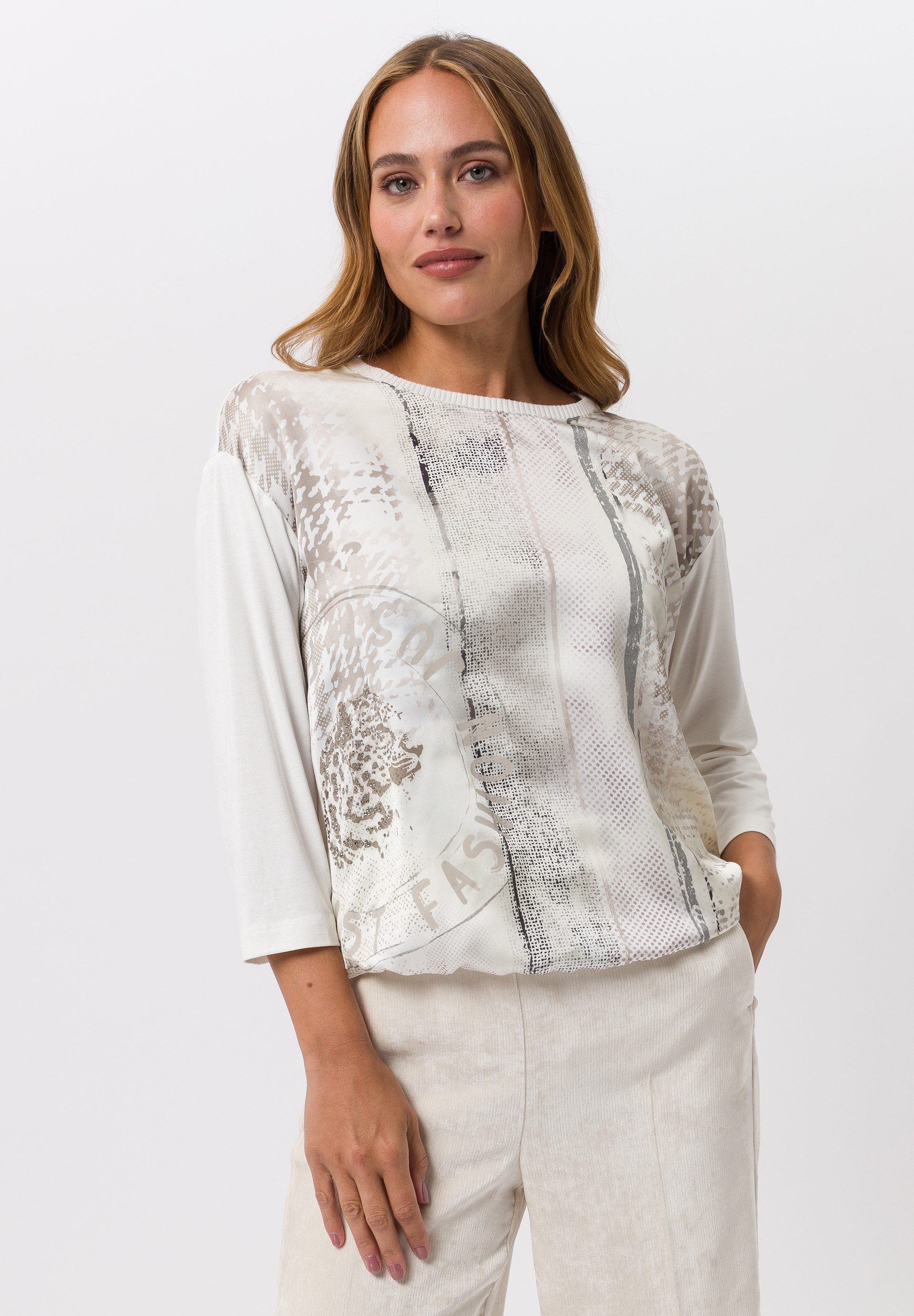 TUZZI 3/4-Arm-Shirt mit elastischem Bund günstig online kaufen