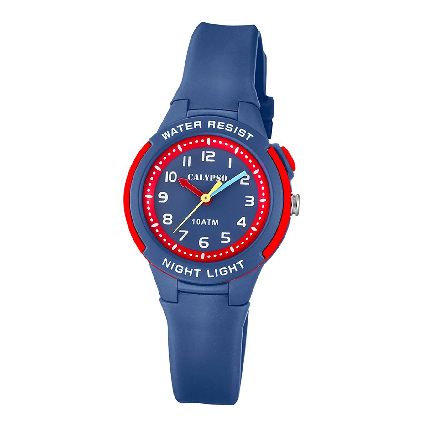 CALYPSO WATCHES Quarzuhr Fashion Kunststoff, Uhr rund, Calypso Kinder PURarmband Kinder K6069/5, dunkelblau, Armbanduhr