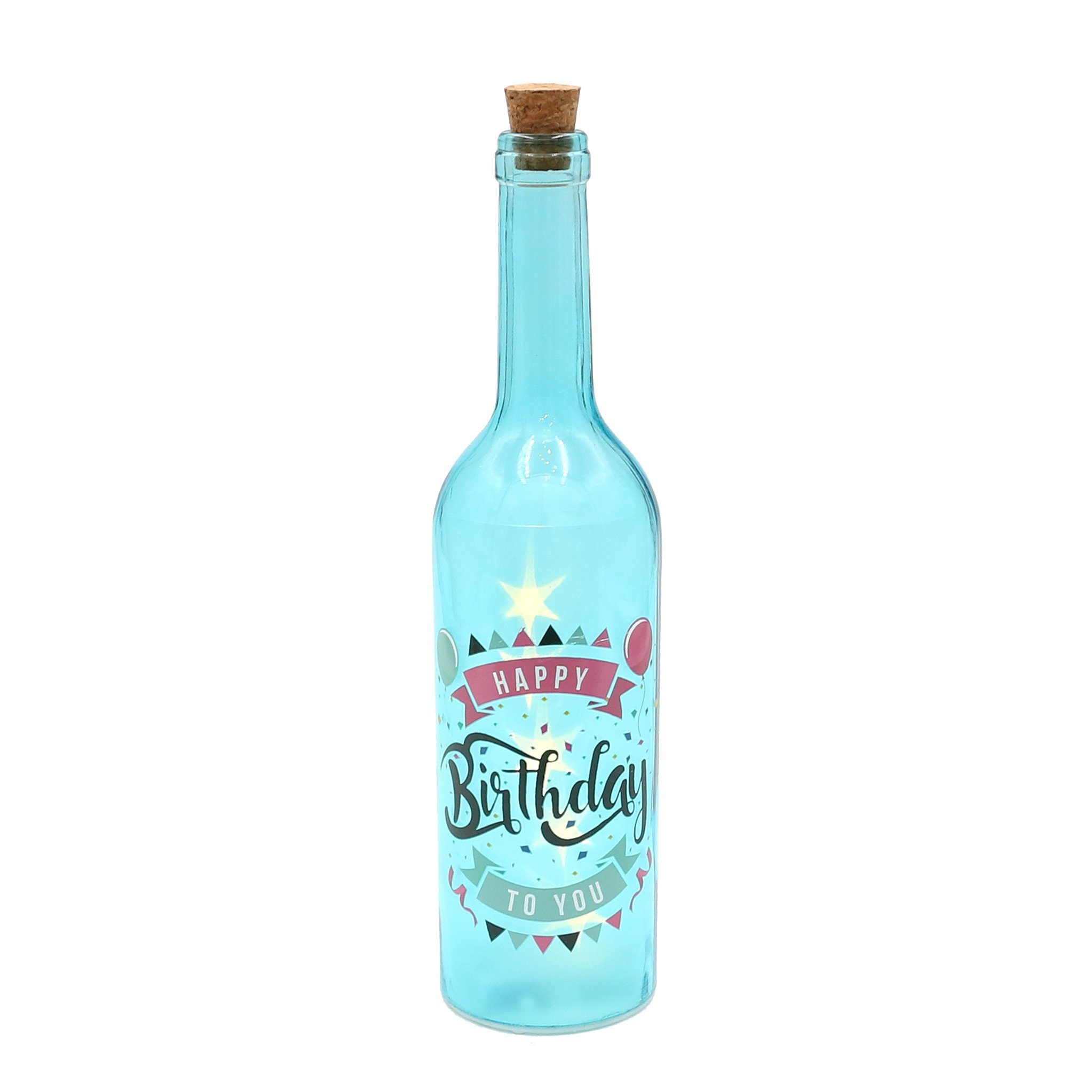 Dekohelden24 Lichterkette Deko-Glasflasche / Lichterflasche LED-Flasche günstig online kaufen
