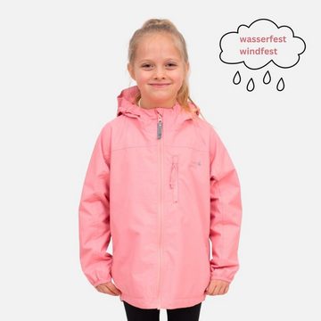 suebidou Regenjacke Rainshell Regenjacke mit Kapuze und Magic Splash Effekt eisblau rosa