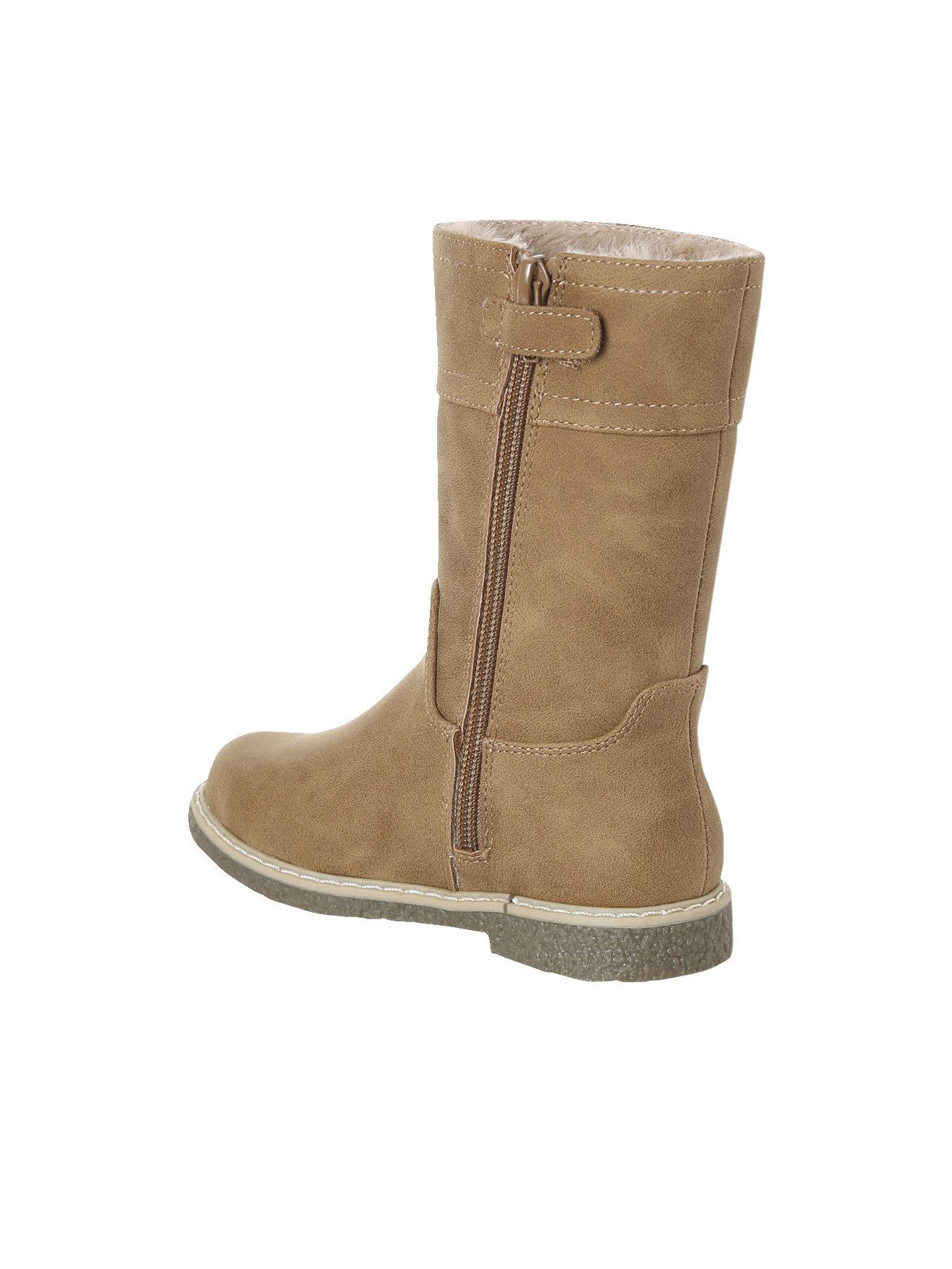 vertbaudet Gefütterte Stiefel mit Reißverschluss für Mädchen Schnürboots