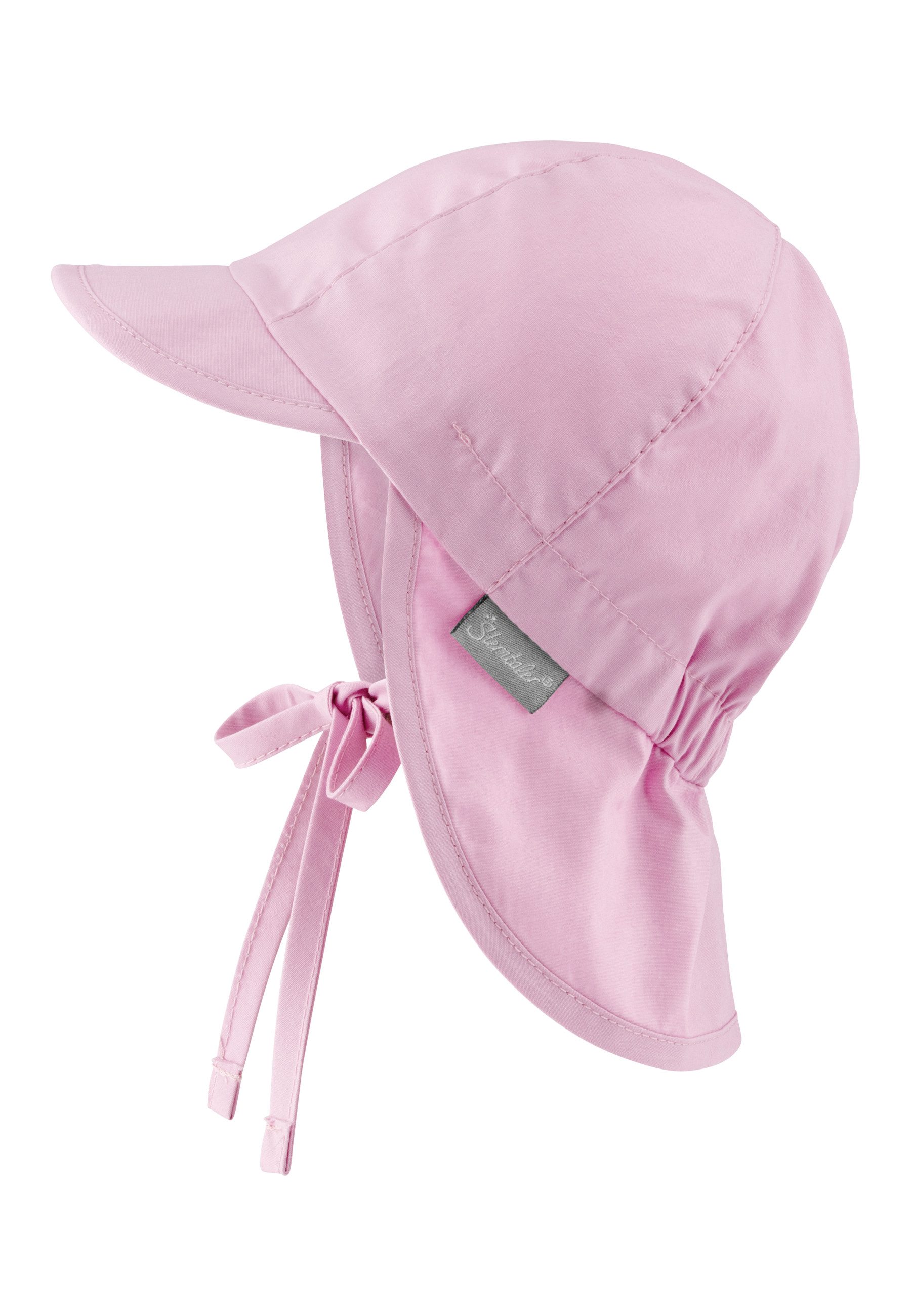 Sterntaler® Schlupfmütze Sterntaler® Schirmmütze mit Nackenschutz Basic 50+ (1-St) Mütze mit Nackenschutz aus UV-Popeline (Bio) unifarben