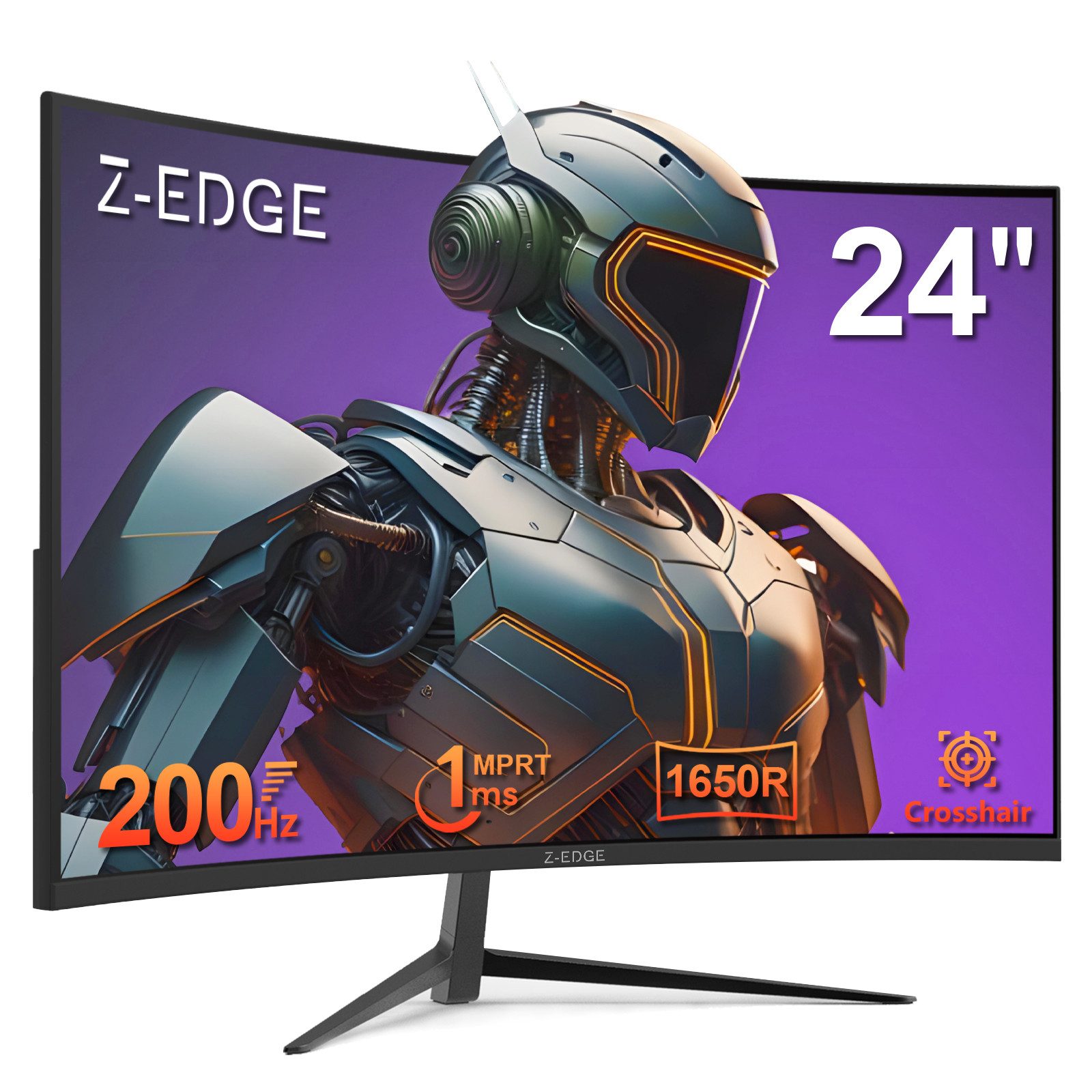 Z-EDGE LED, 1650R Curved-Gaming-Monitor (61 cm/24 ", 1920 x 1080 px, FHD, 1 ms Reaktionszeit, 200 Hz, LCD)