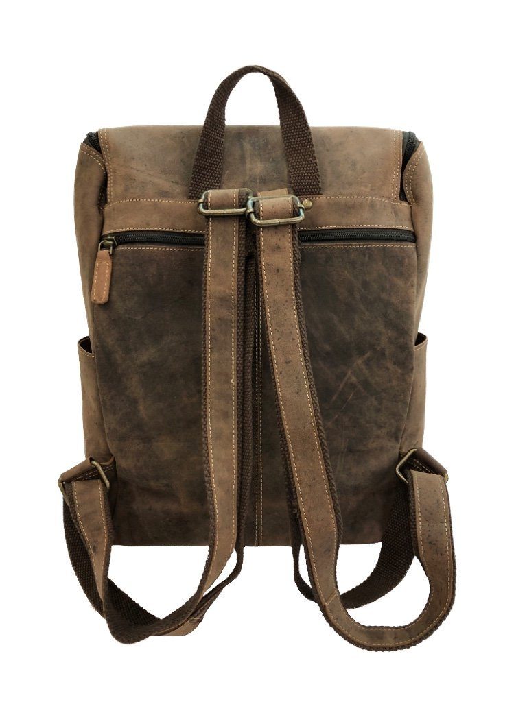 Bayern Bag Rucksack B1675, Lederrucksack Wanderrucksack