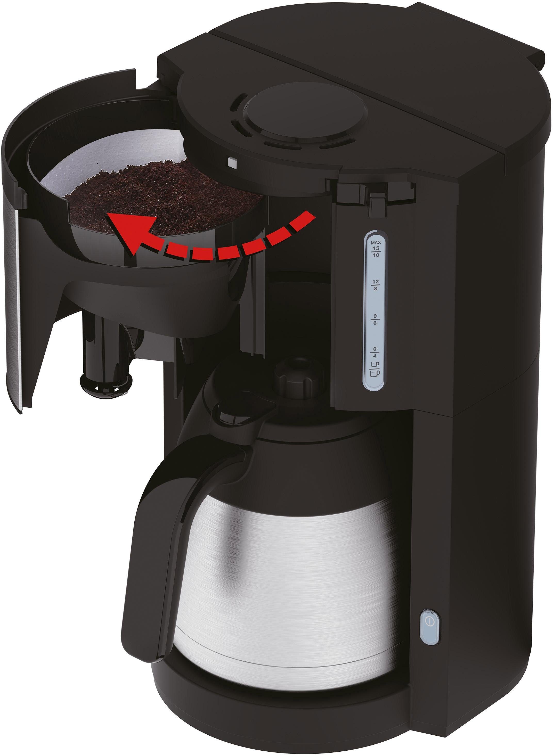 Krups Filterkaffeemaschine KM305D Pro Aroma, 1,25l Kaffeekanne, Papierfilter, für 10 bis 15 Tassen