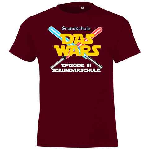 Youth Designz T-Shirt Grundschule Das Wars Kinder Shirt mit lustigem Motiv der Schulzeit