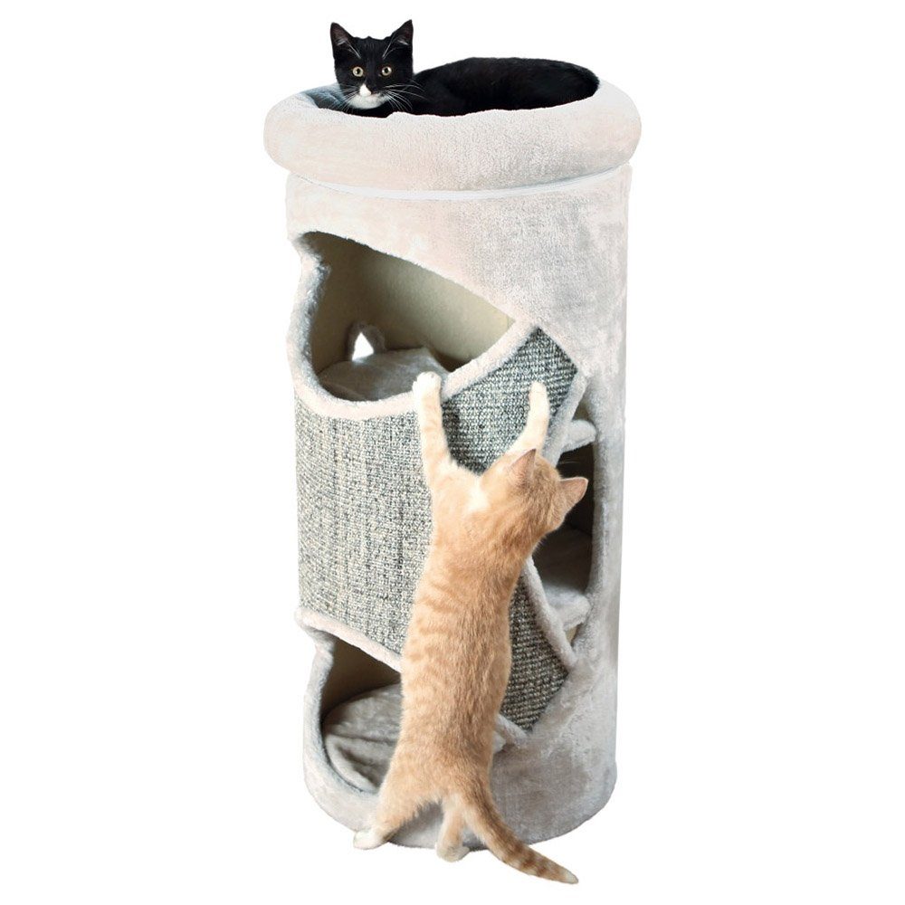 TRIXIE Kratztonne Cat Tower Gracia lichtgrau