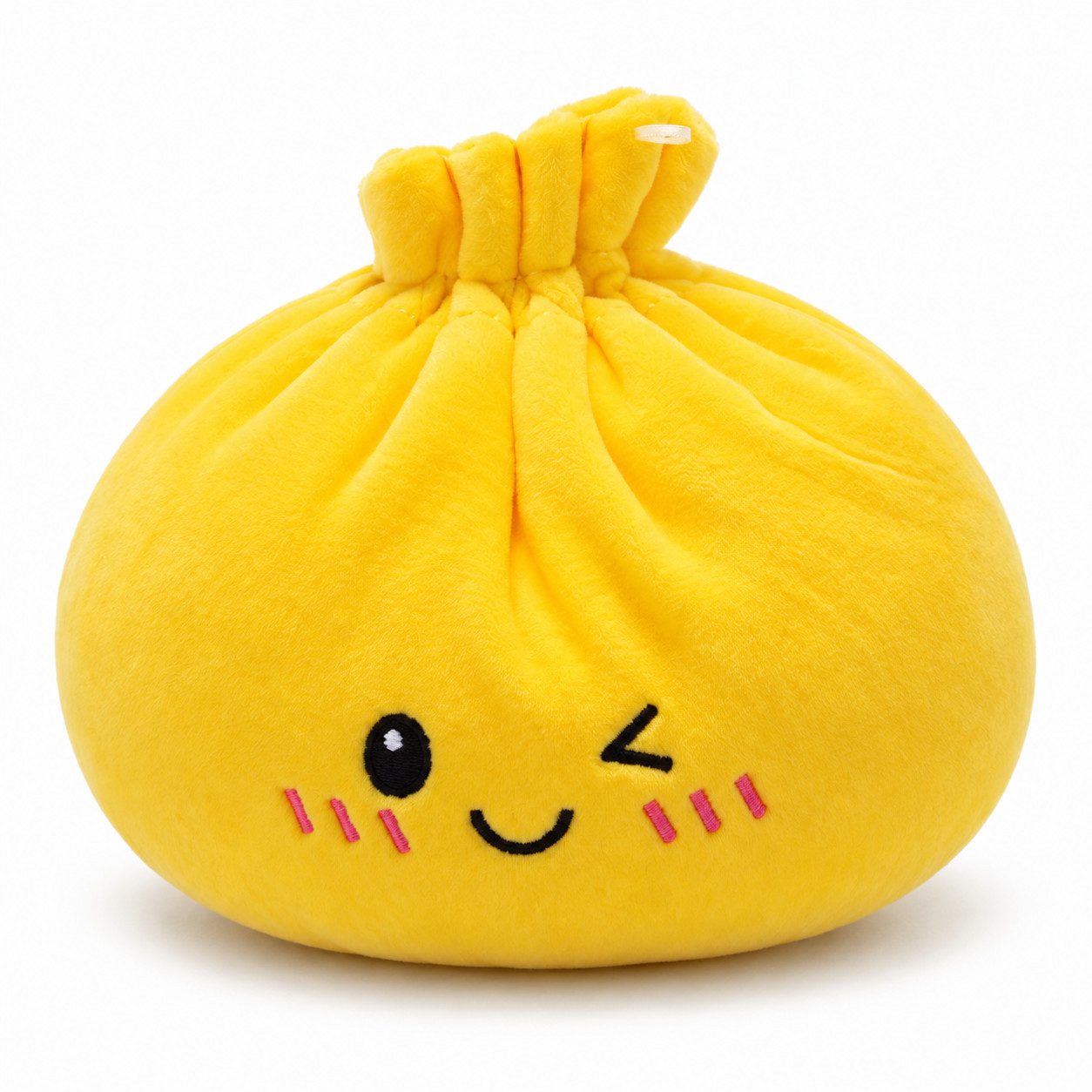 Bert Struis Kuscheltier Kawaii Dumpling extra weich zum Knautschen & Kuscheln 15 cm gelb (Set, 1-St., Geschenk-Set), Gesicht mit gestickten Details Weiche Füllung für angenehmes Drücken