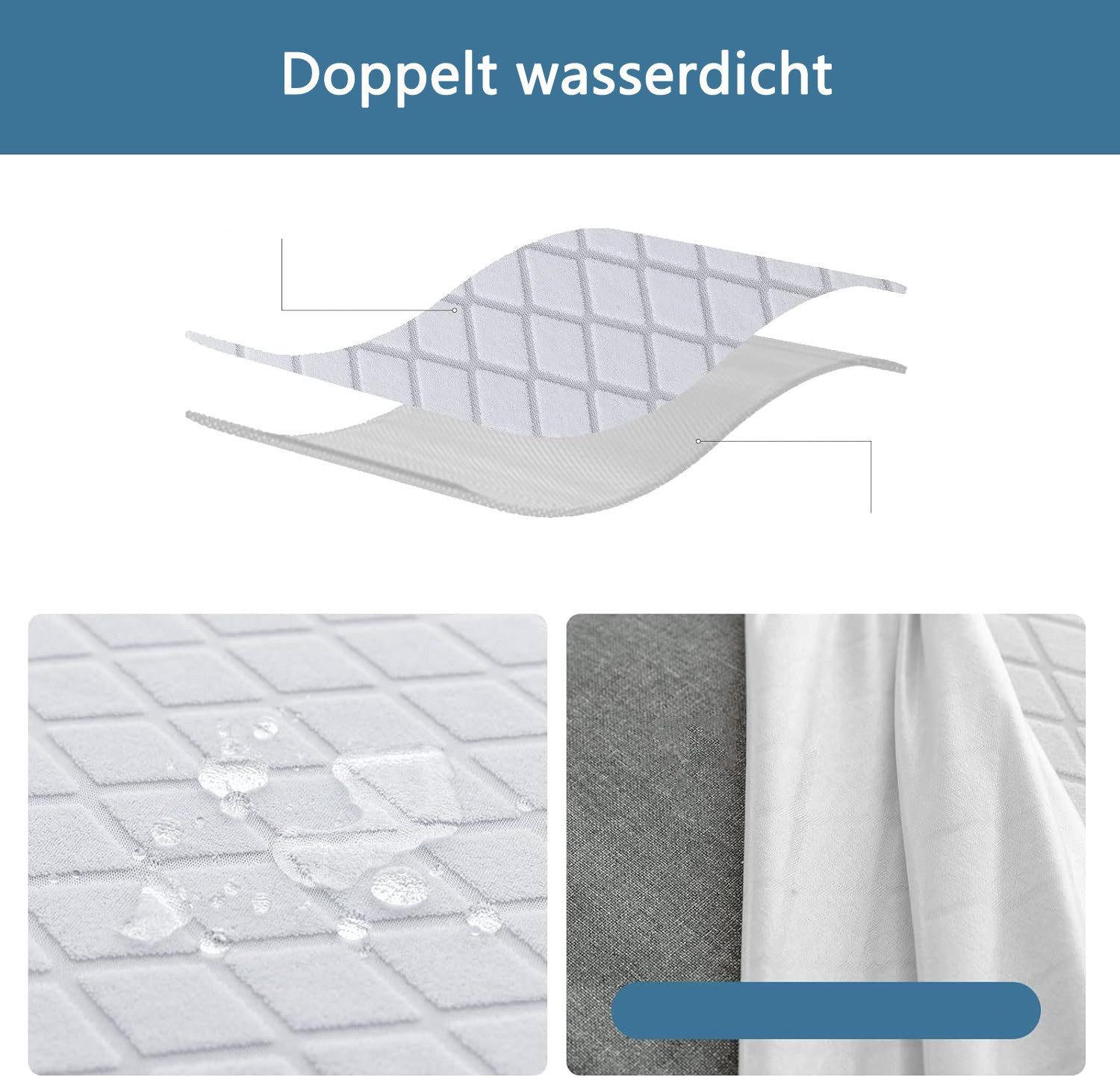 Zyronn Sitzflächenhusse Premium Wasserdicht Esszimmer Stuhl Abdeckungen, Stretch Hohen, Zurück Stuhlhussen Slipcover Für Esszimmer, Abnehmbaren Stuhl Schutz