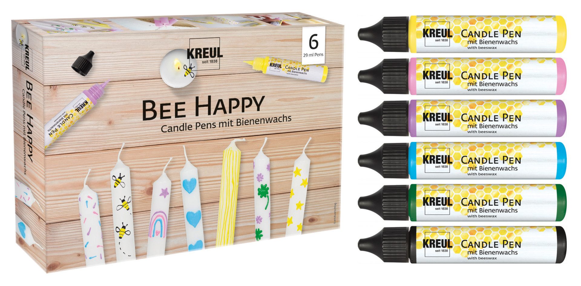 Kreul Kerzenmalfarbe Kreul Candle Pen Bee günstig online kaufen