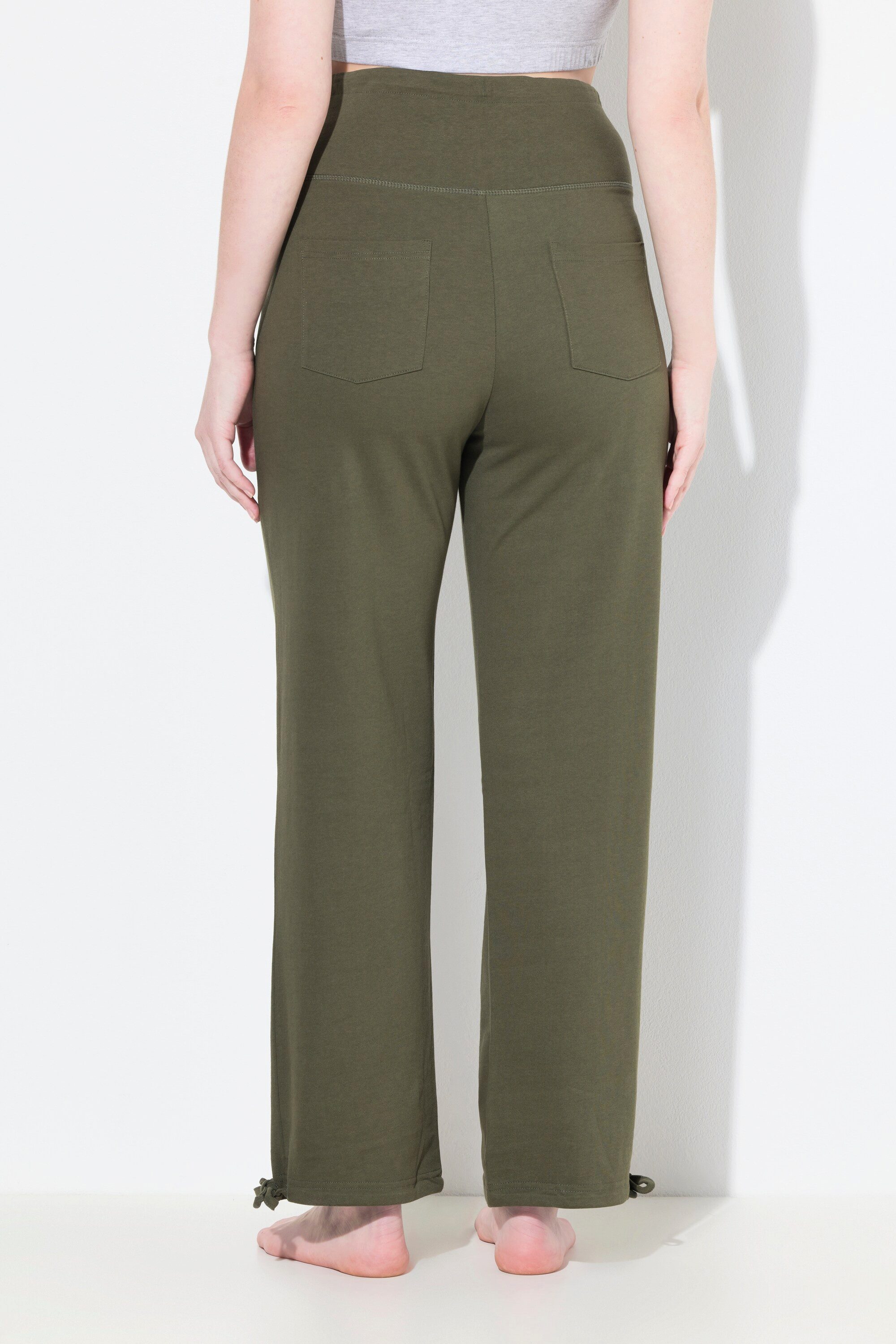 Ulla Popken Dehnbund-Hose Sweatpants breiter Bund Biobaumwolle Schwangerschaft