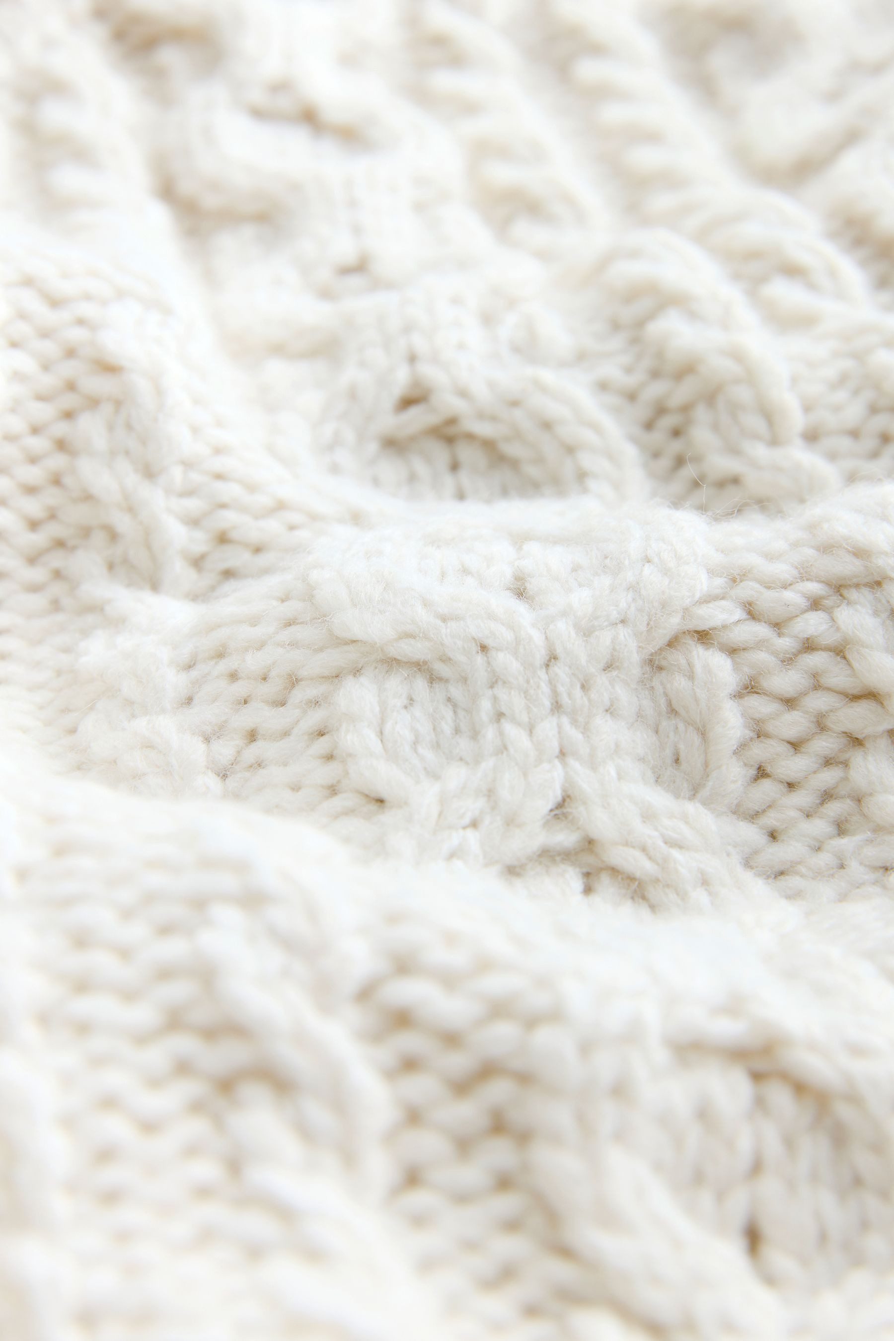 Next Strickpullover Zopfmuster-Kapuzenpullover mit Wollanteil (1-tlg) günstig online kaufen