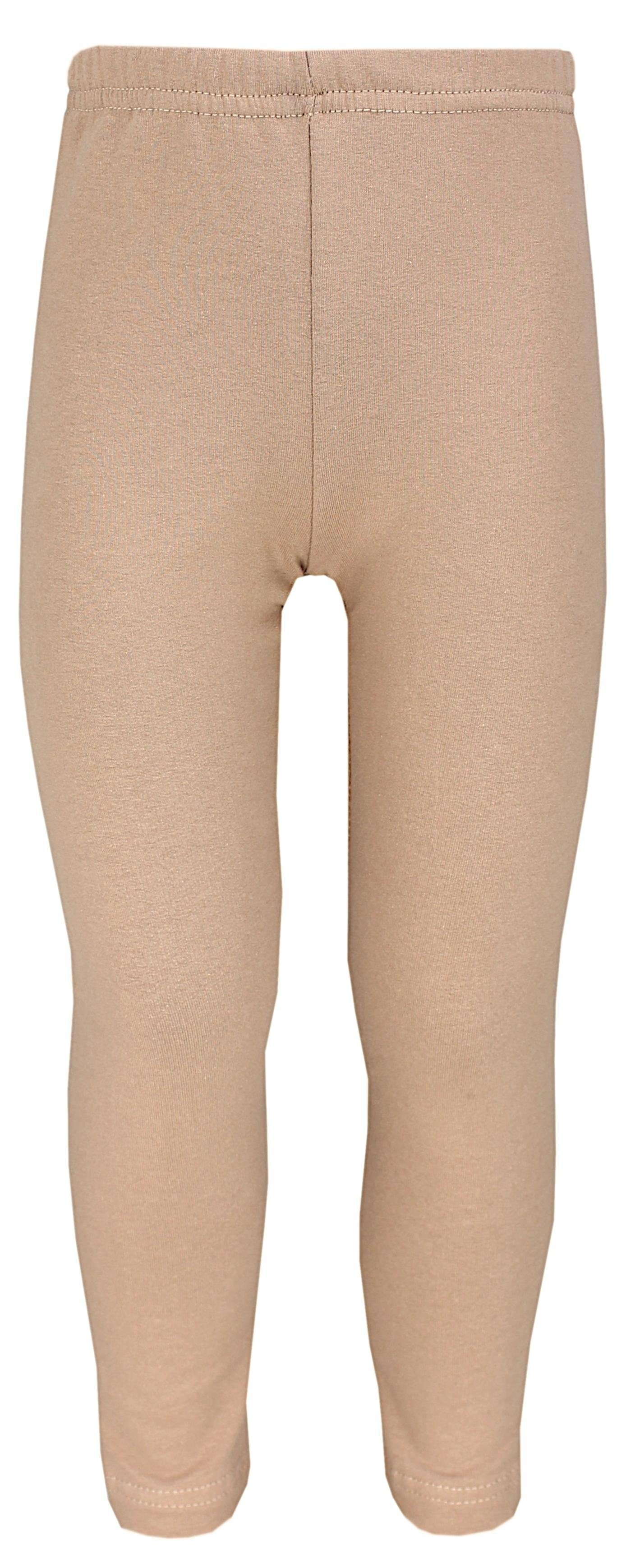 TupTam Thermoleggings Mädchen / Schwarz / 3er Beige Pack Leggings Blickdichte Winterleggings Dunkelblau Leggins