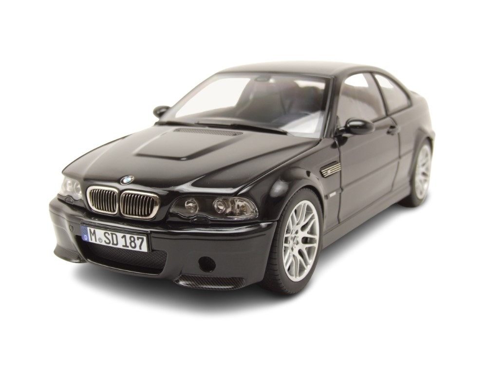 Norev Modellauto BMW M3 CSL E46 2003 schwarz, Maßstab 1:18