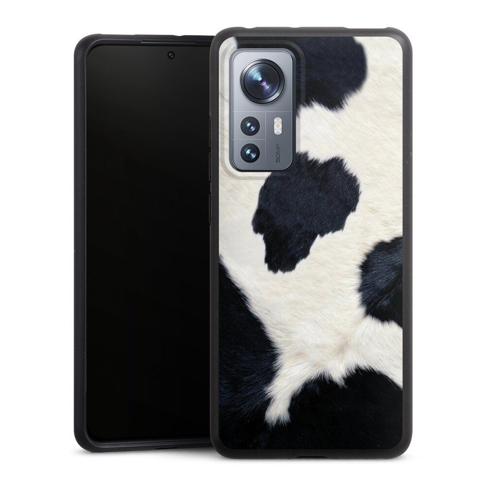 DeinDesign Handyhülle Animal-Look Animalprint Kuhfell Kuhflecken, Xiaomi 12 5G Organic Case Bio Hülle Nachhaltige Handyhülle