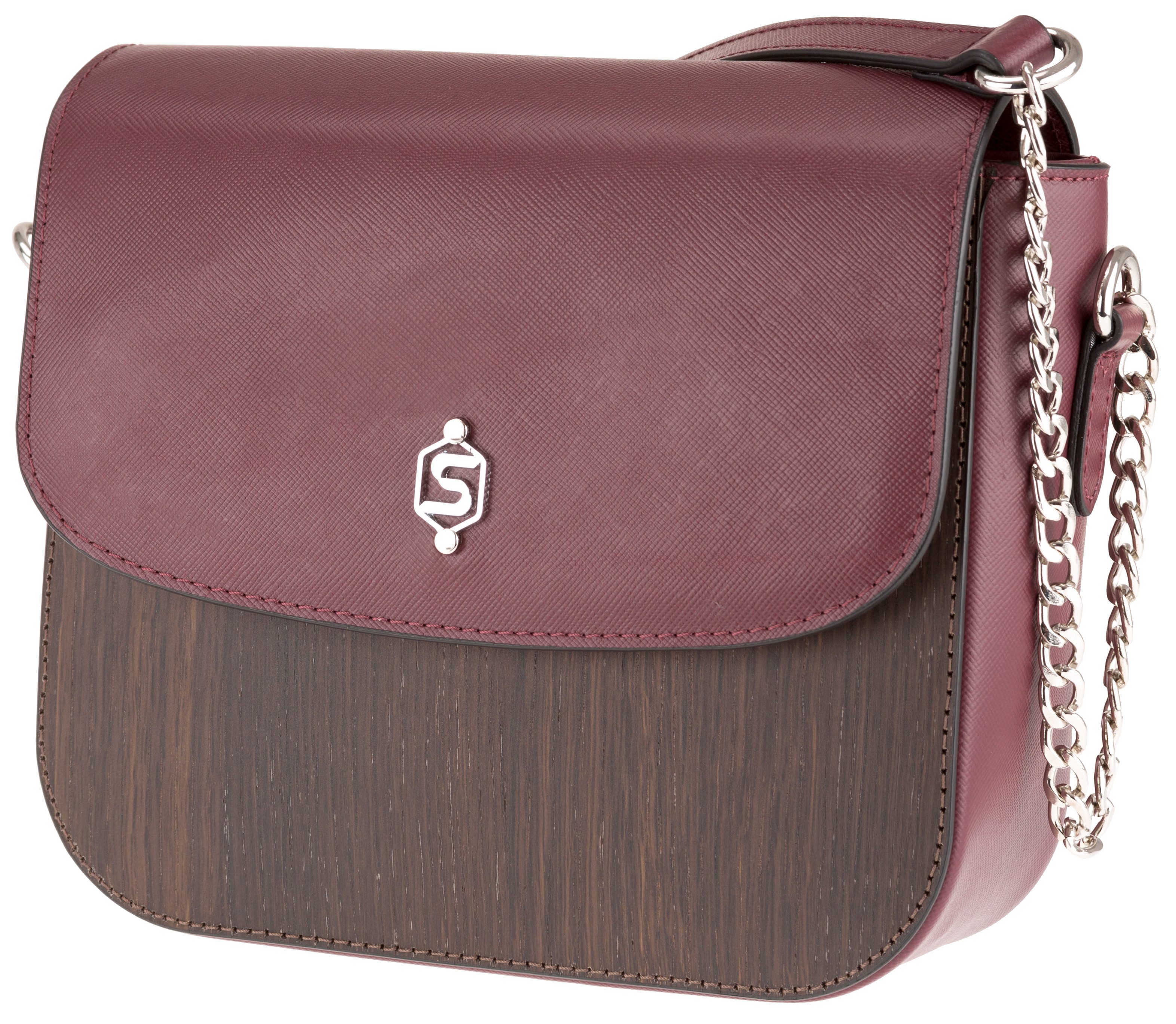 Sebastian Sturm Geldbörse SEBASTIANSTURM Schultertasche LAURA Handtasche Damen Kalbsleder und Ec