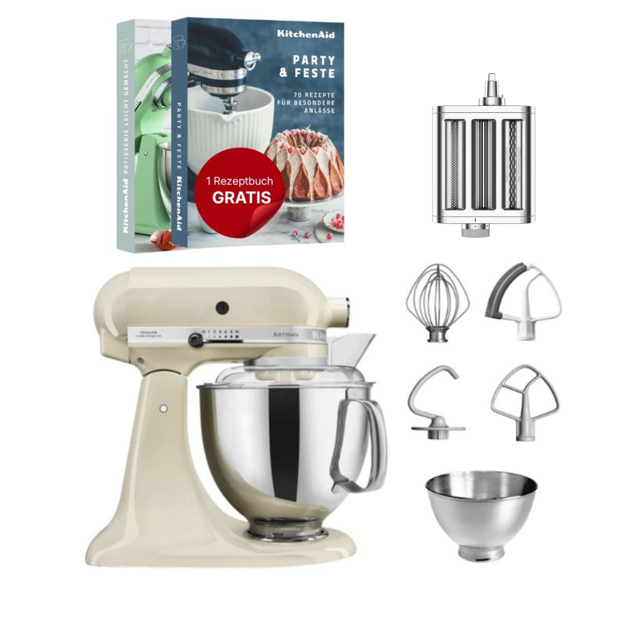 KitchenAid Küchenmaschine KitchenAid 4,8 L 5KSM175 Artisan Küchenmaschine Pastalover