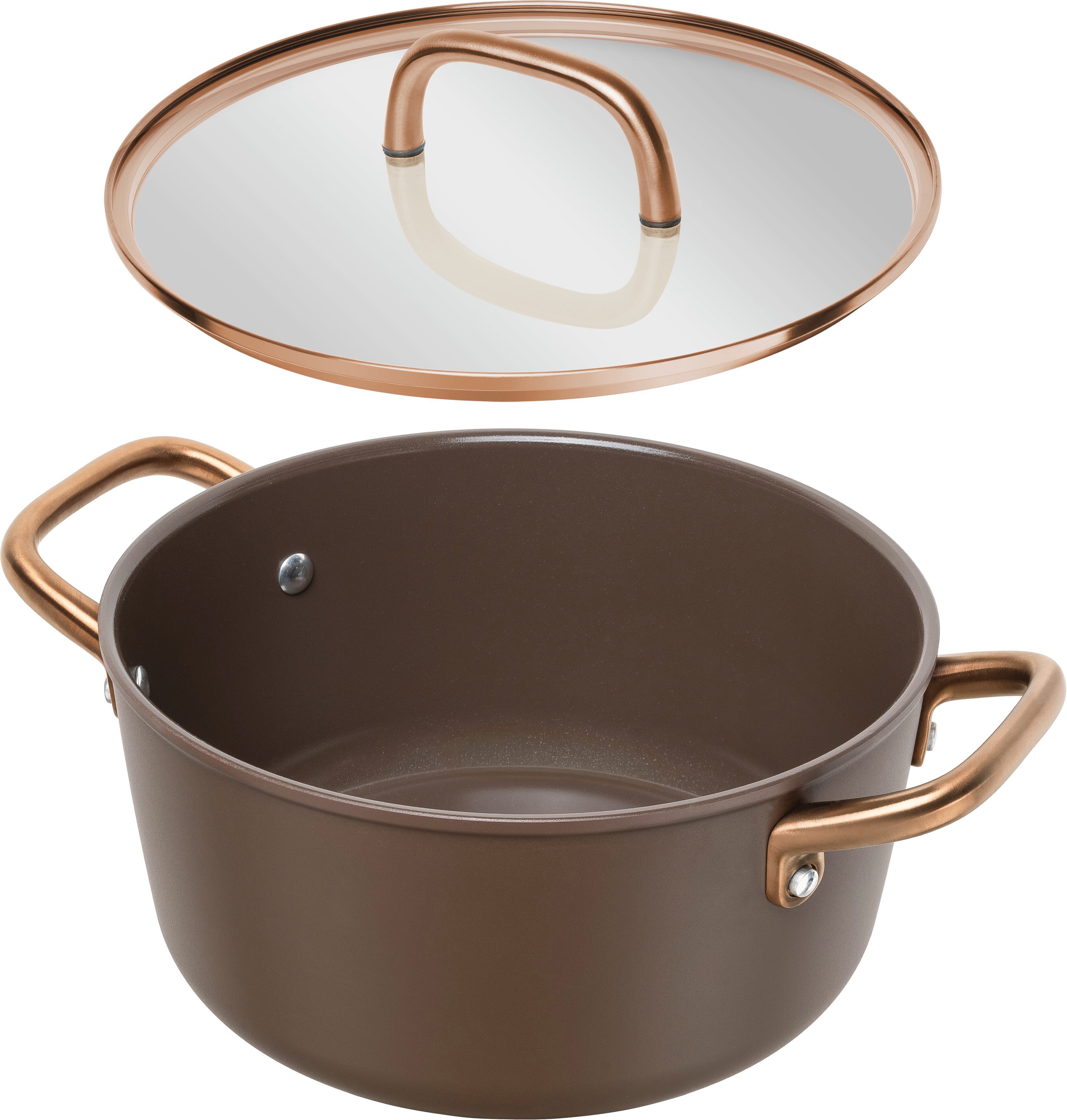 Zwilling Kochtopf Milano, Aluminium (1-tlg), Made in Italy, inkl. Deckel, Keramikbeschichtung, Induktion