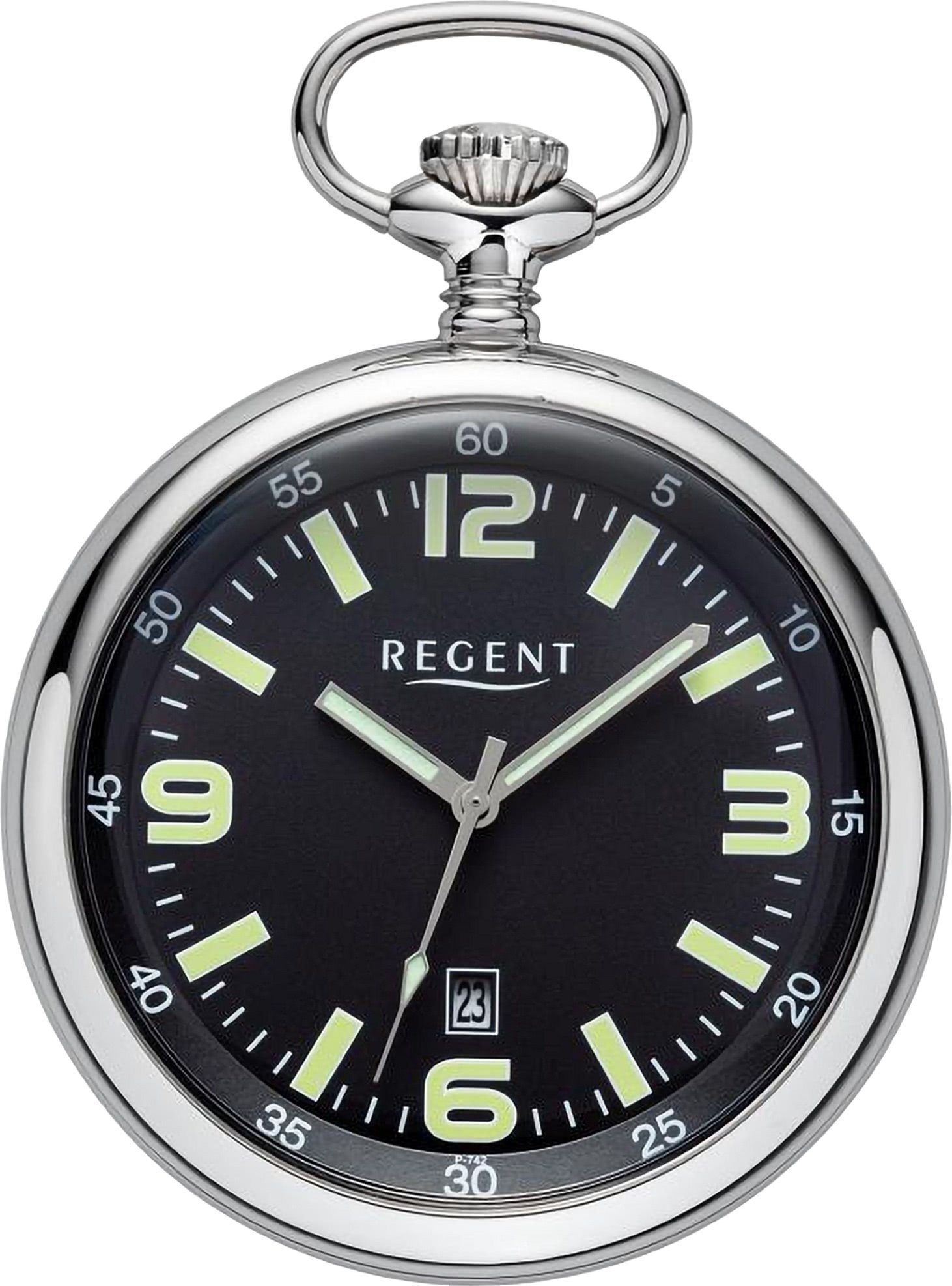 Regent Taschenuhr P742-19554246, (Set, 2-tlg., mit dazu passender Kette),  Uhrzeit | Taschenuhren