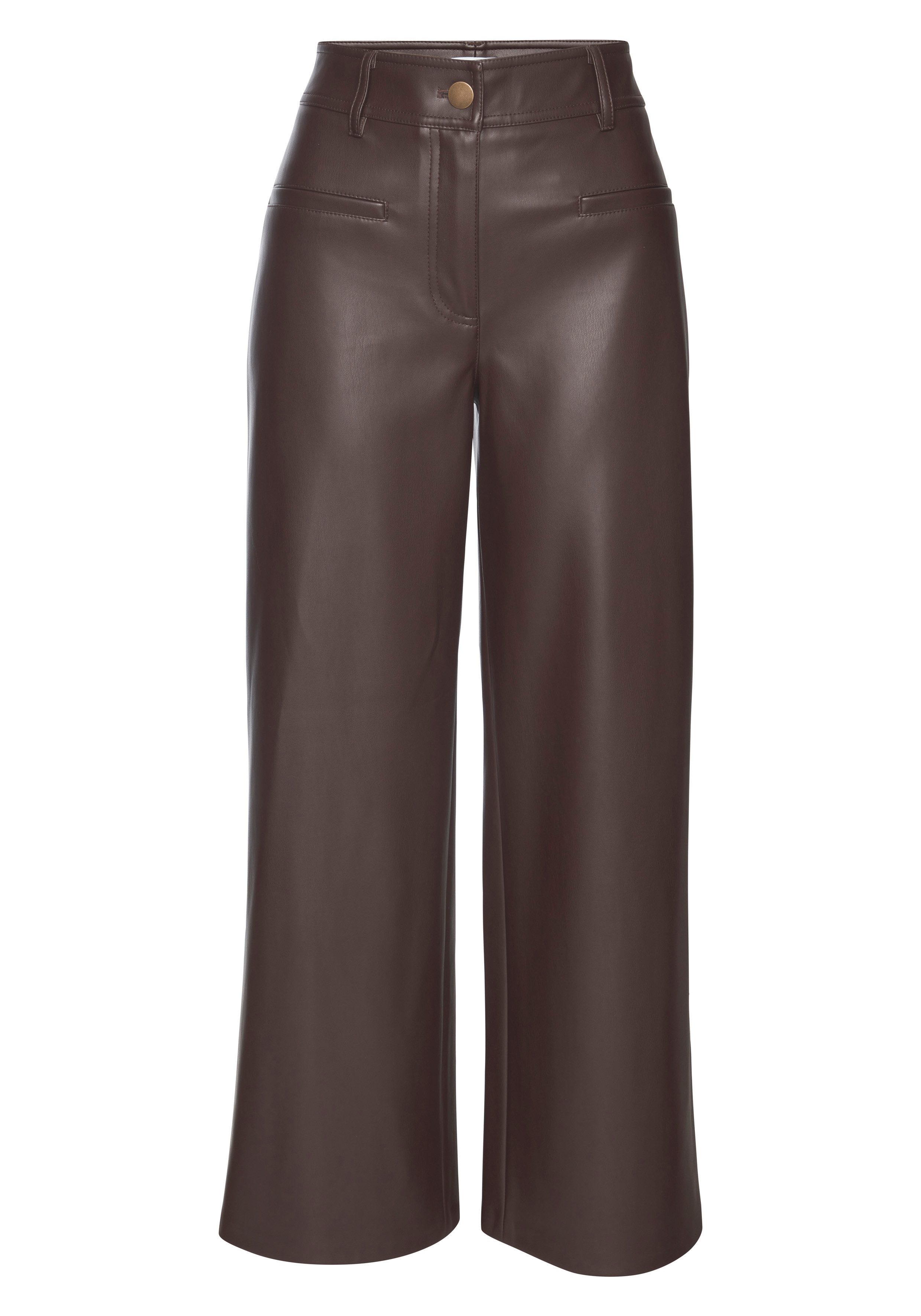 LASCANA Lederimitathose in gerader Form, Kunstleder, festlich, modern. € 69,99