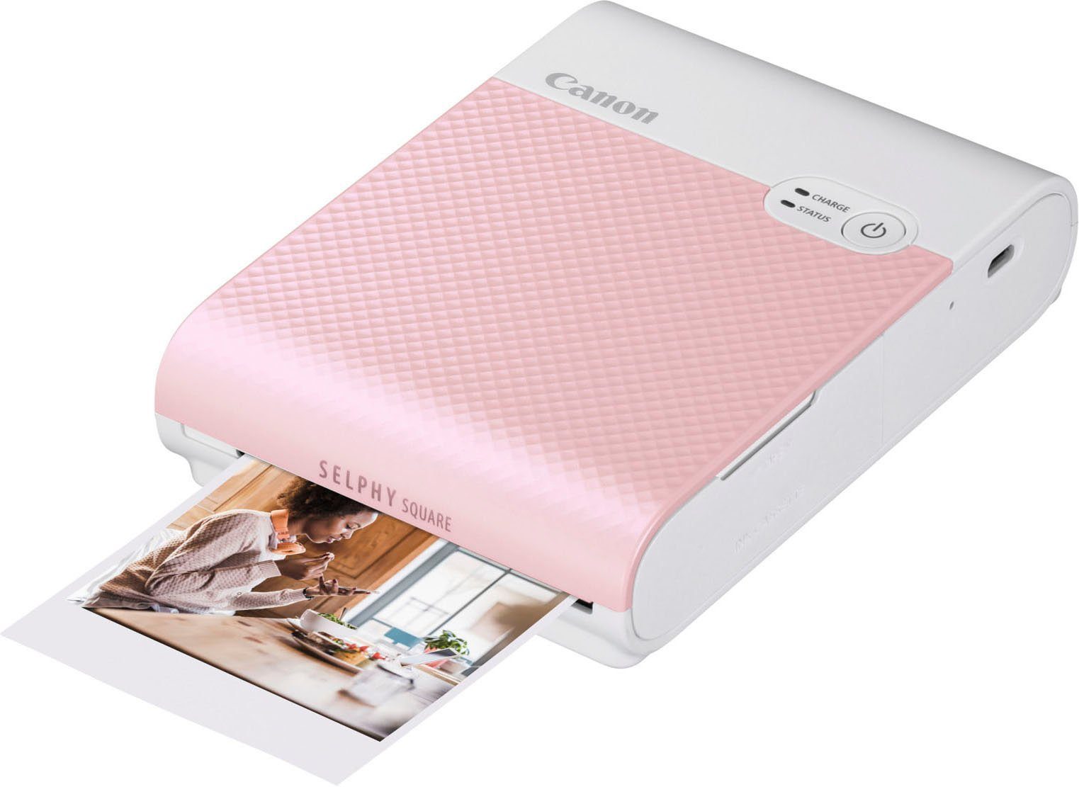 Fotodrucker, (WLAN Canon pink Square (Wi-Fi) SELPHY QX10