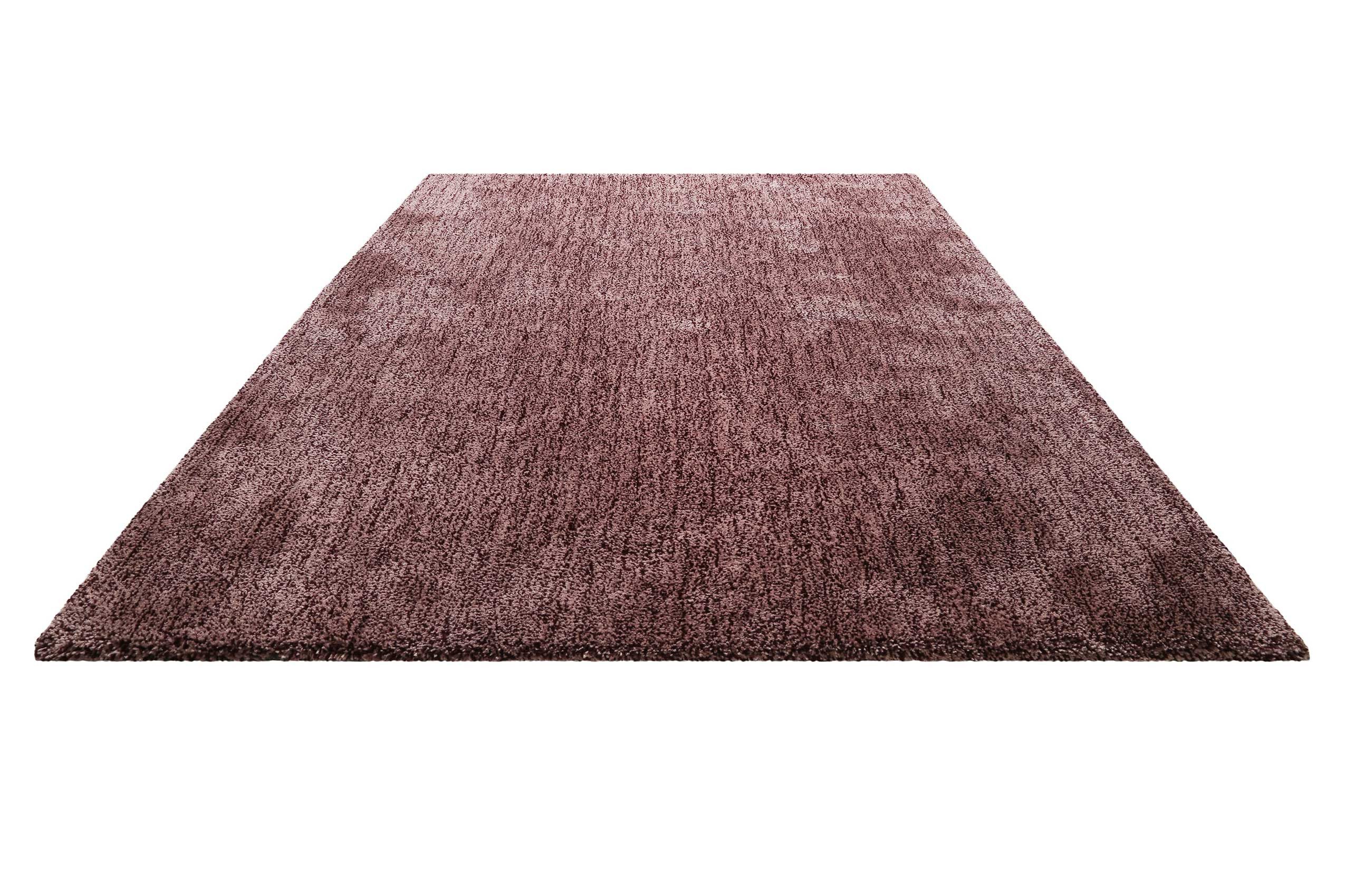 Homie Living Teppich Pisa, rund, Höhe: 25 mm, Hochflor, Microfaser, uni, weich, Shaggy, Wohnzimmer, Schlafzimmer