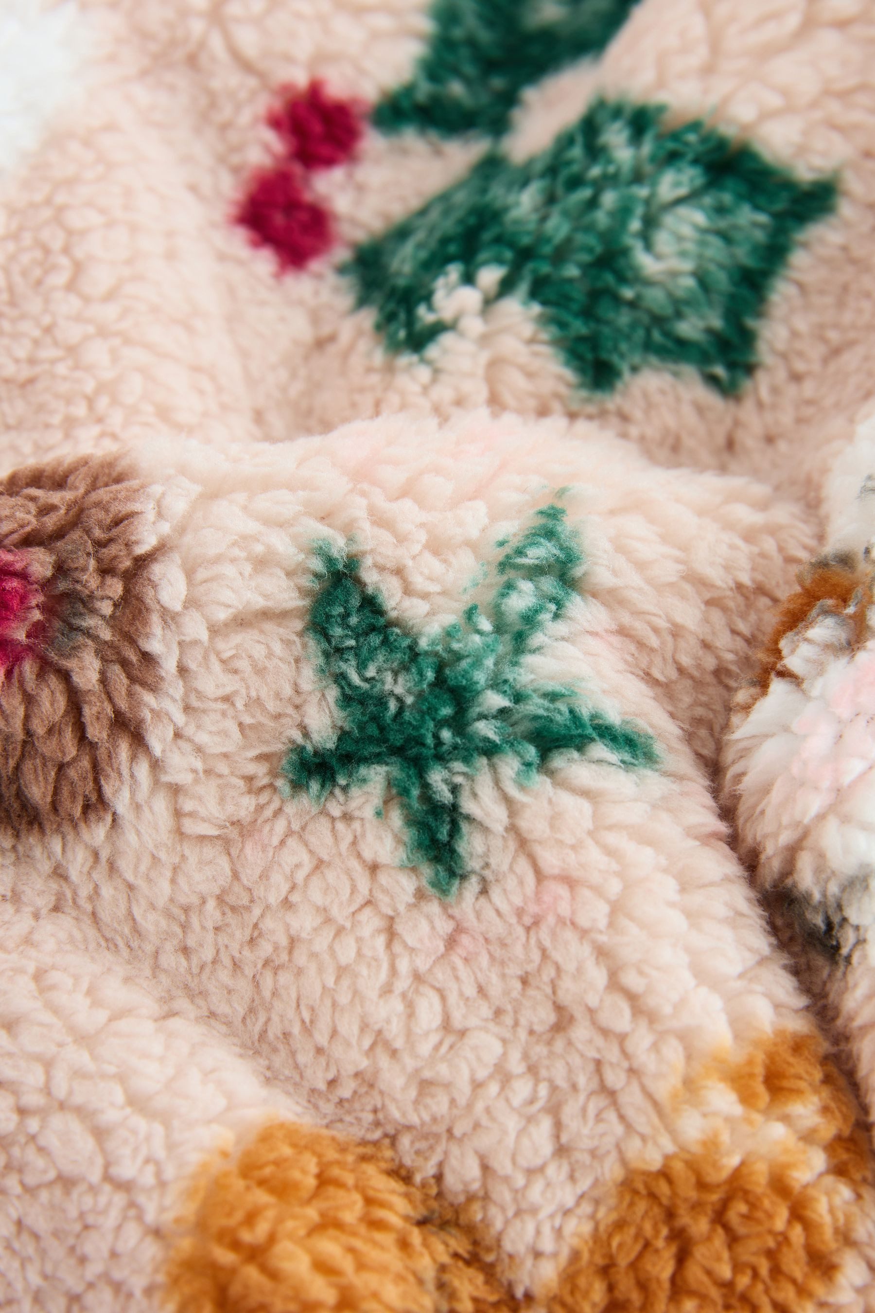 Next Fleecejacke Fleece mit halblangen Druckknopfverschluss (1-St)