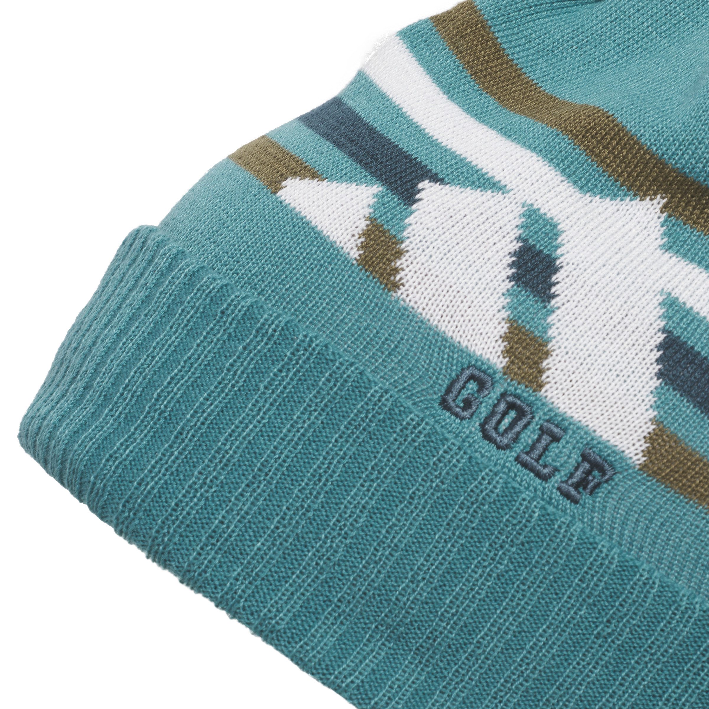 adidas Sportswear Beanie Adidas Golf Mütze Bommel Cold Rdy Türkis/Weiß/Braun Unisex One Size