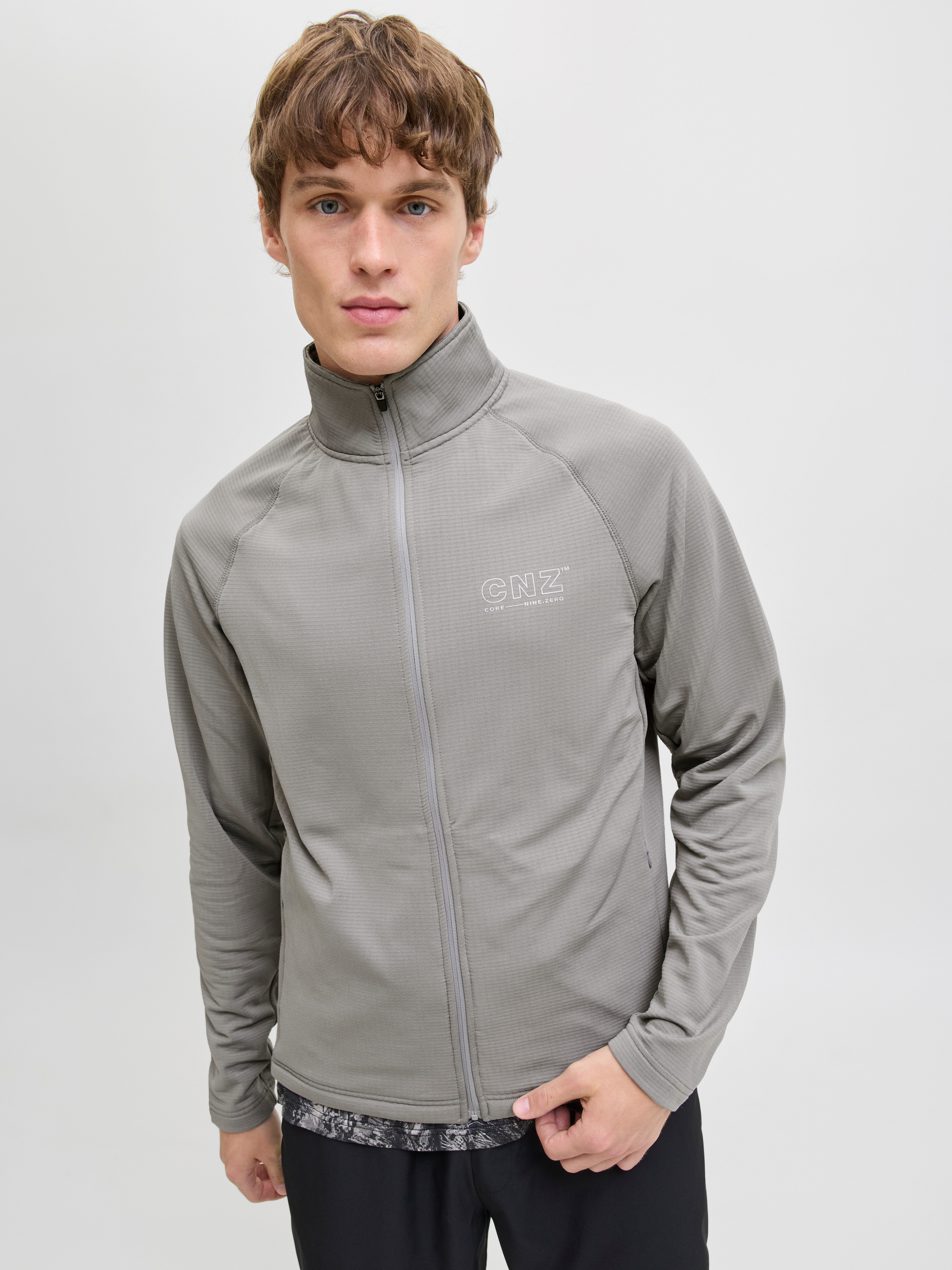 Jack & Jones Sweatjacke JCOCNZ STRUCTURE FULL ZIP SN