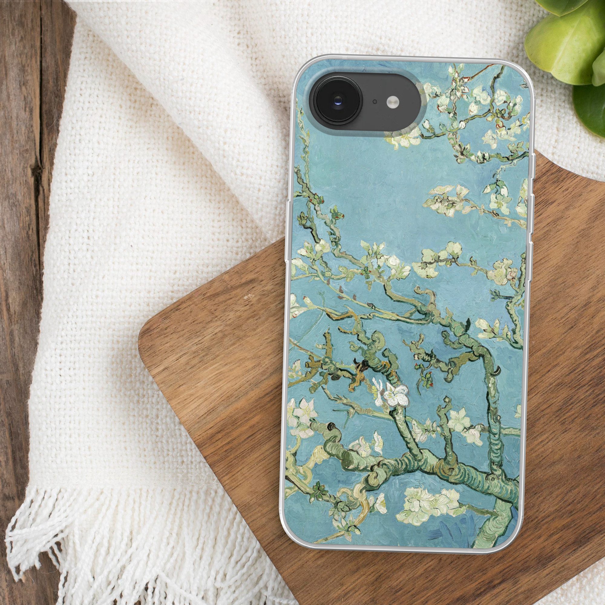MuchoWow Handyhülle für Apple iPhone 16e Mandelblüte - Van Gogh - Kunst, Smartphone-Bumper, Print, Handy Schutzhülle Dünn – Bild 2 von 5