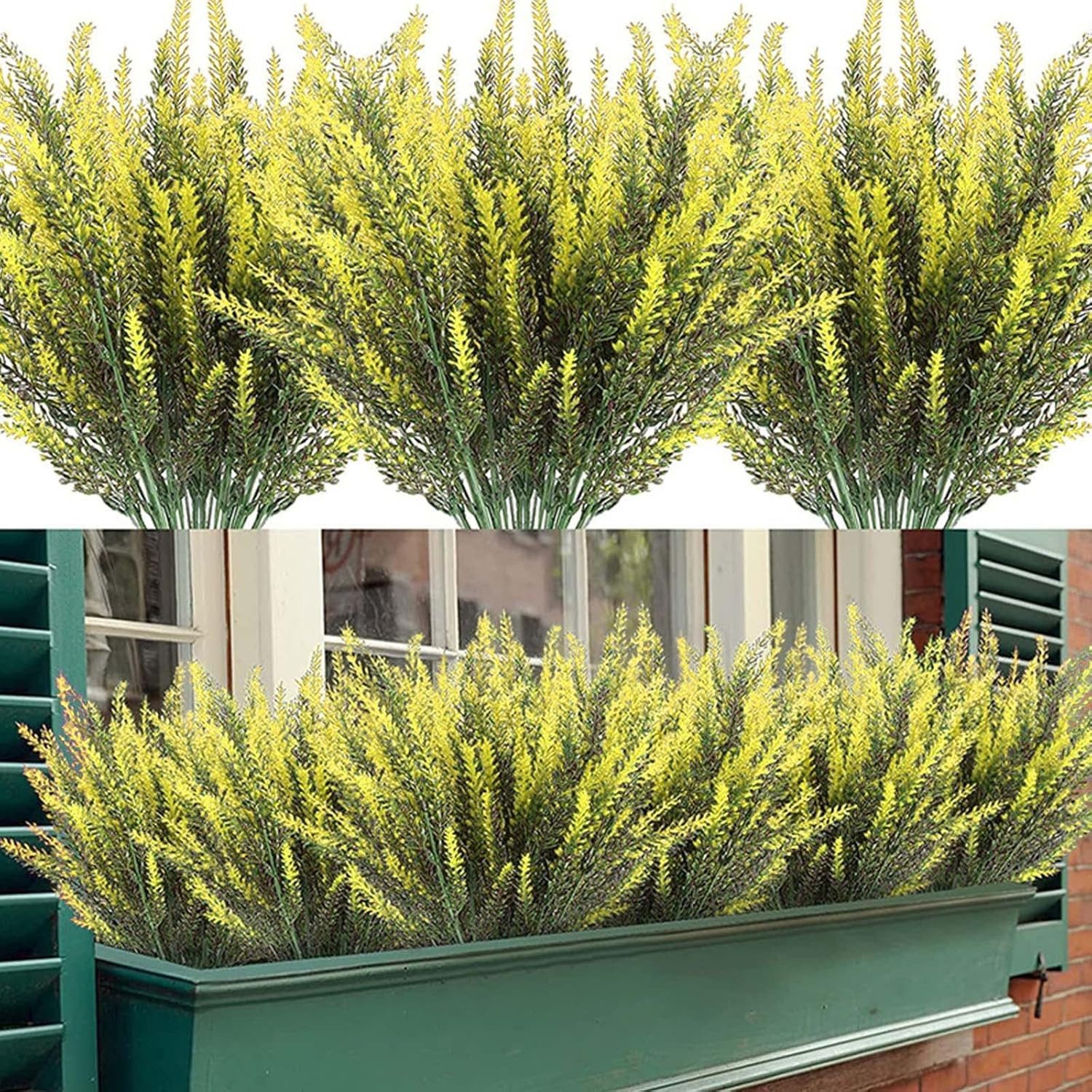 Kunstblumenstrauß 4 künstliche Lavendel-Kunstblumen, Lavendel-Kunstblumensträuße, Agger