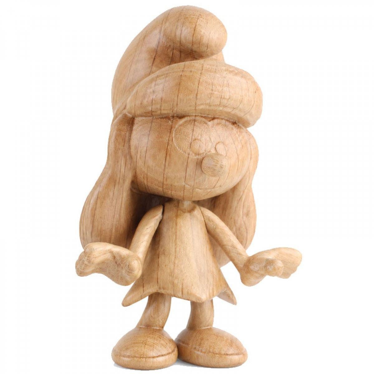 Boyhood Dekoobjekt boyhood Holzskulptur Smurf Schlumpfine Eichenholz (24cm)