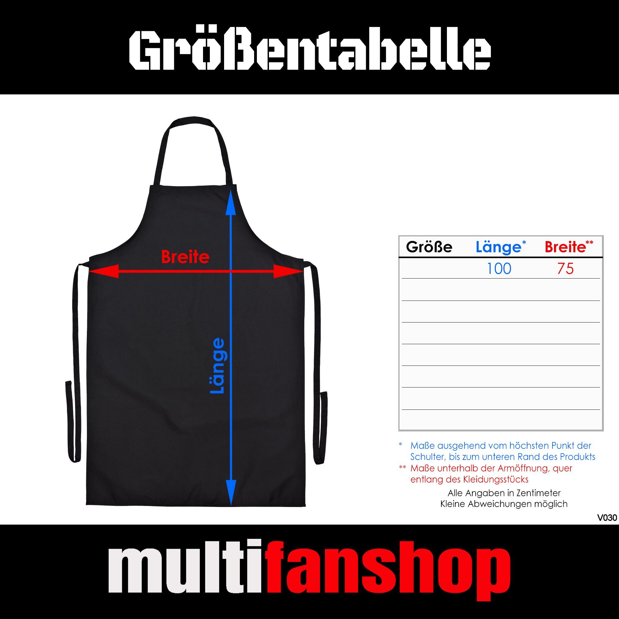 multifanshop Grillschürze Europe - Herzschlag - Schürze