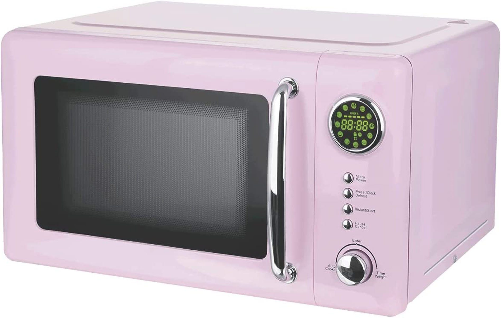 Mikrowelle 80000688 EPIQ Strom Retro Design rosa/pink,