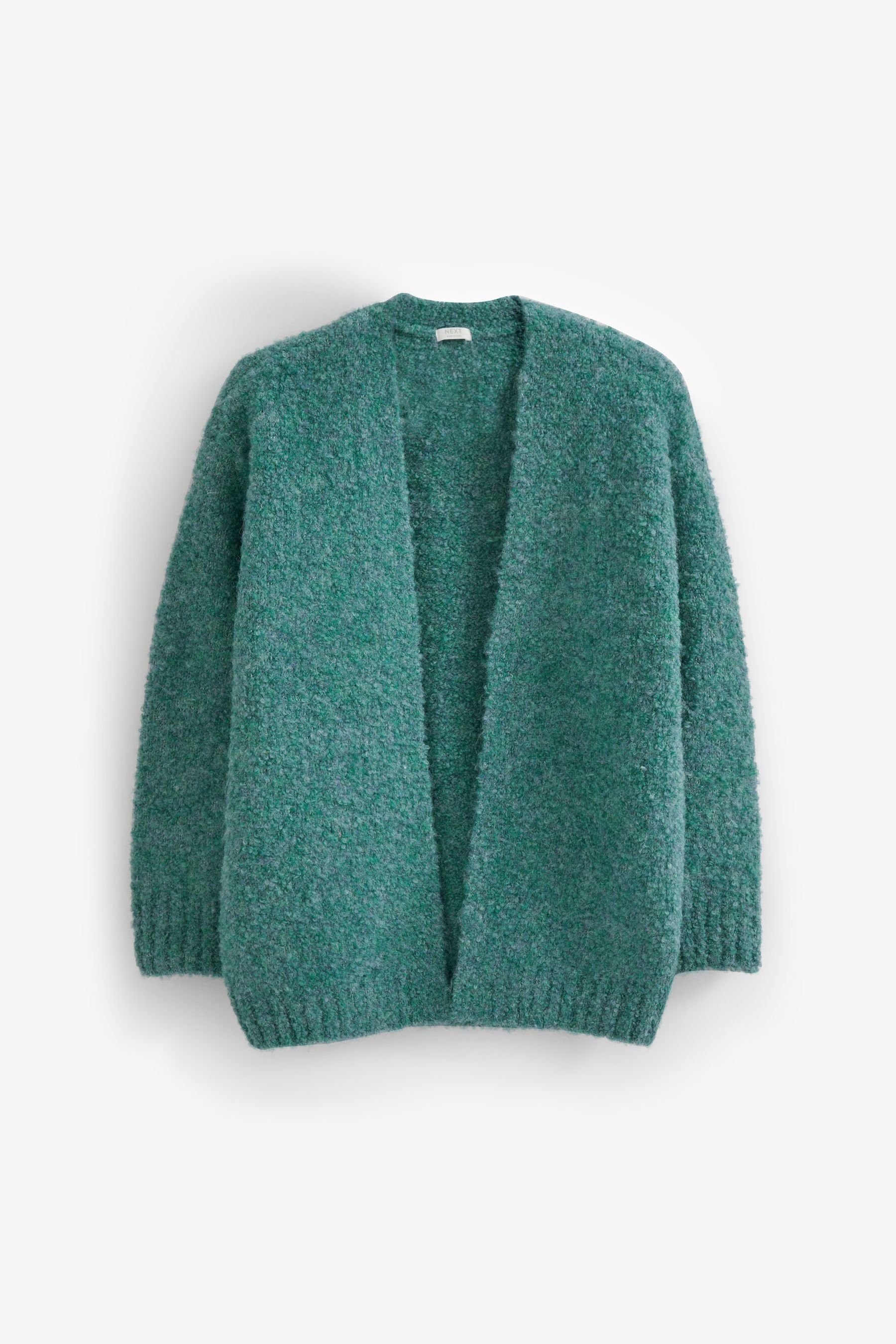 Teal Strickjacke Blue (1-tlg) Bouclé-Strickjacke Next