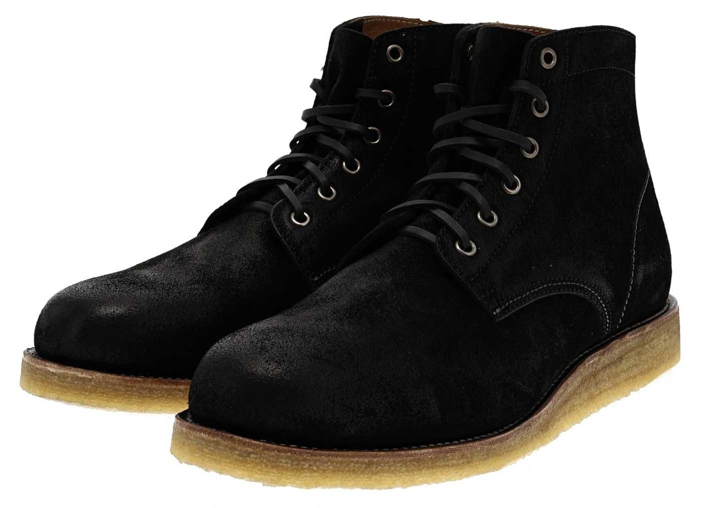 Sendra Boots KASPER CUNA CREPE Schwarz Schnürschuh Rahmengenäht Herren Schnürstiefel. € 269,00
