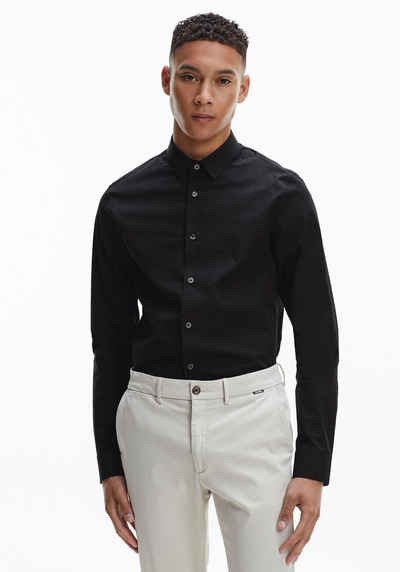 Calvin Klein Jeans Langarmhemd »CK CHEST LOGO SLIM STRETCH SHIRT«