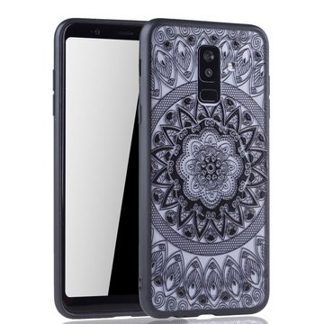 König Design Handyhülle Samsung Galaxy A6 Plus (2018), Samsung Galaxy A6 Plus (2018) Handyhülle Backcover Schwarz