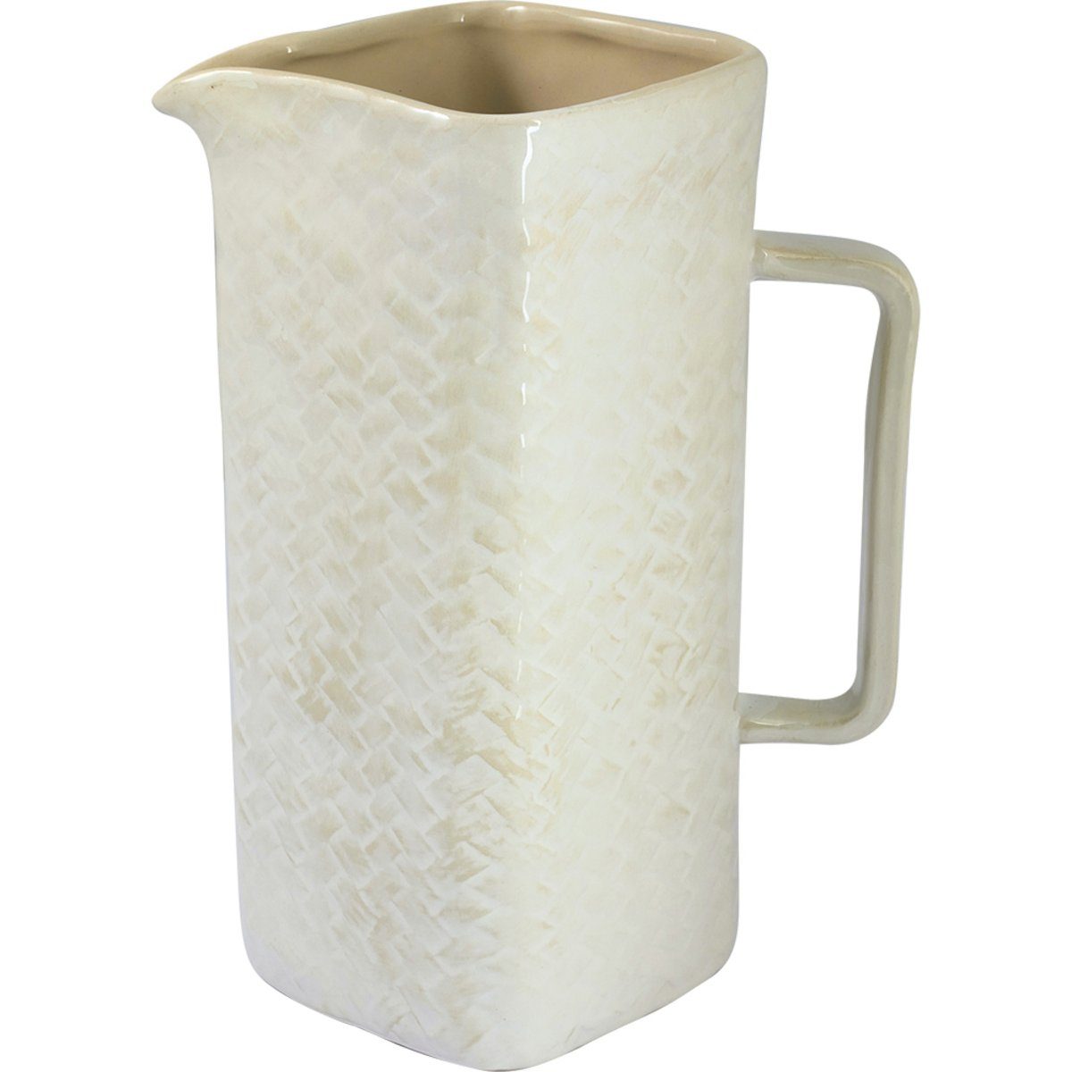 Greengate Kanne Woven Krug gewebt off white 1,2l