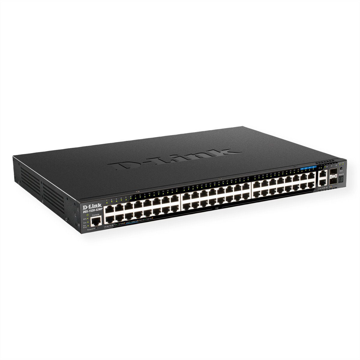 DGS-1520-52MP/E 52-Port Smart Managed PoE+ Gigabit Stack Switch Netzwerk-Switch