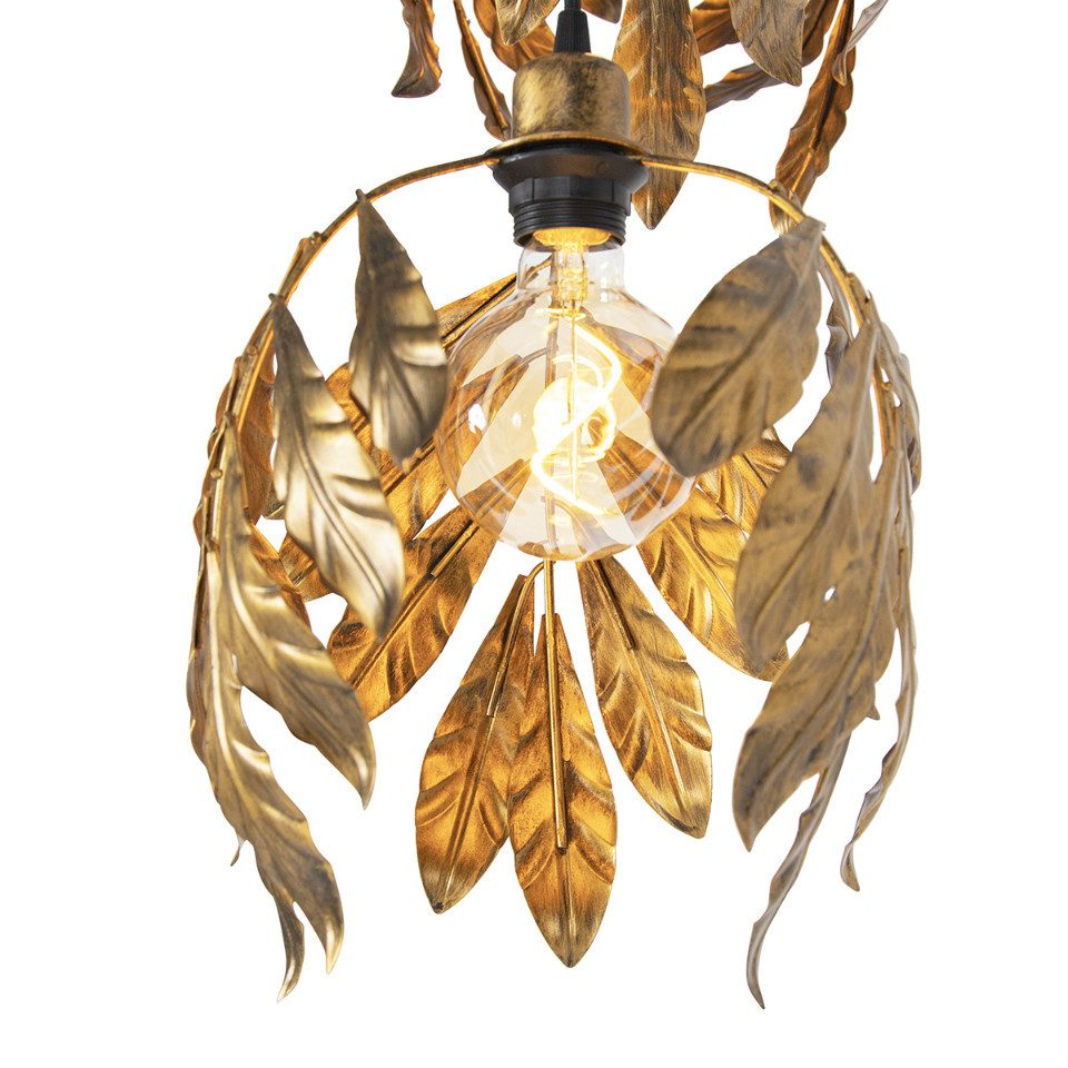 Qazqa Pendelleuchte Linden, ohne Leuchtmittel, E27, Gold/Messing, Klassisch günstig online kaufen